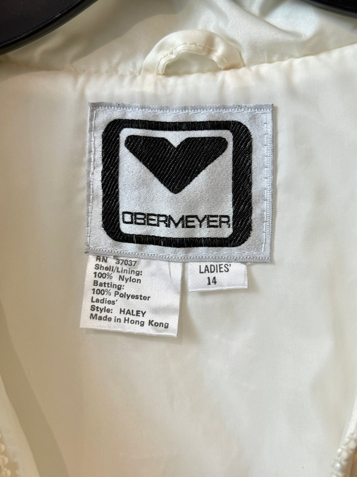 1980s Obermeyer Puffer Jacket & Snow Bib Set