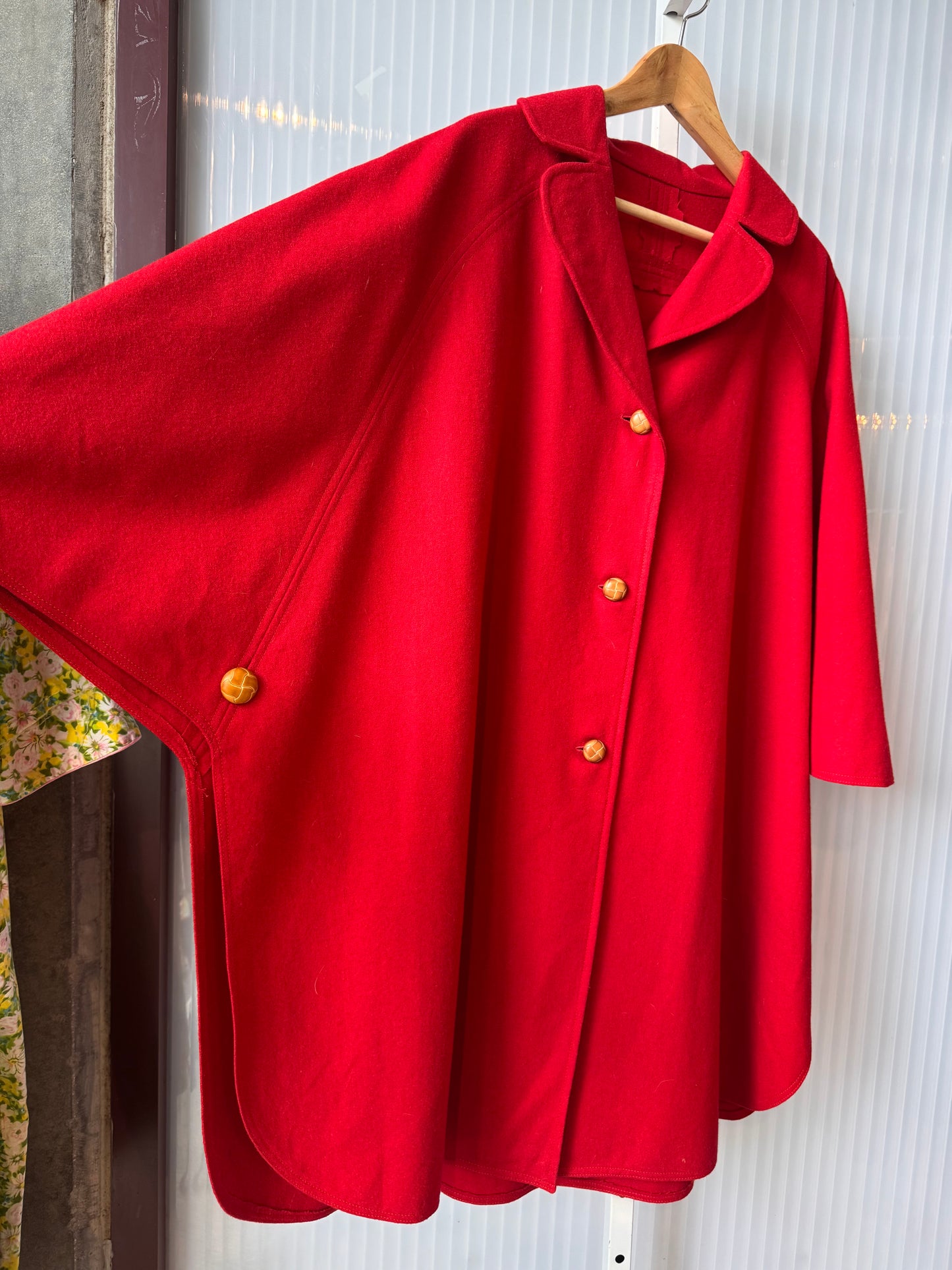 1970s Homemade Red Riding Cape