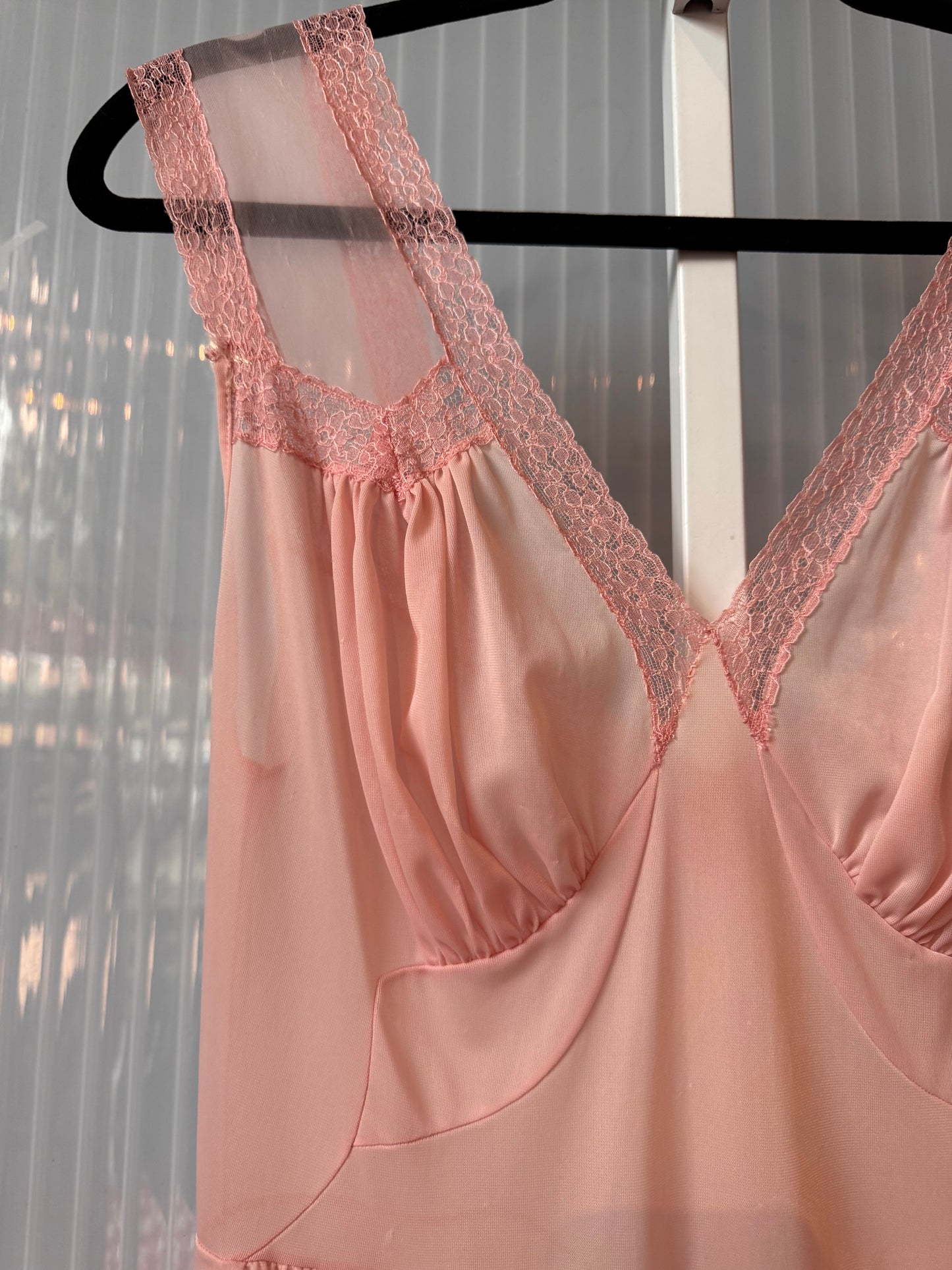 1950s Light Pink Slip Dress