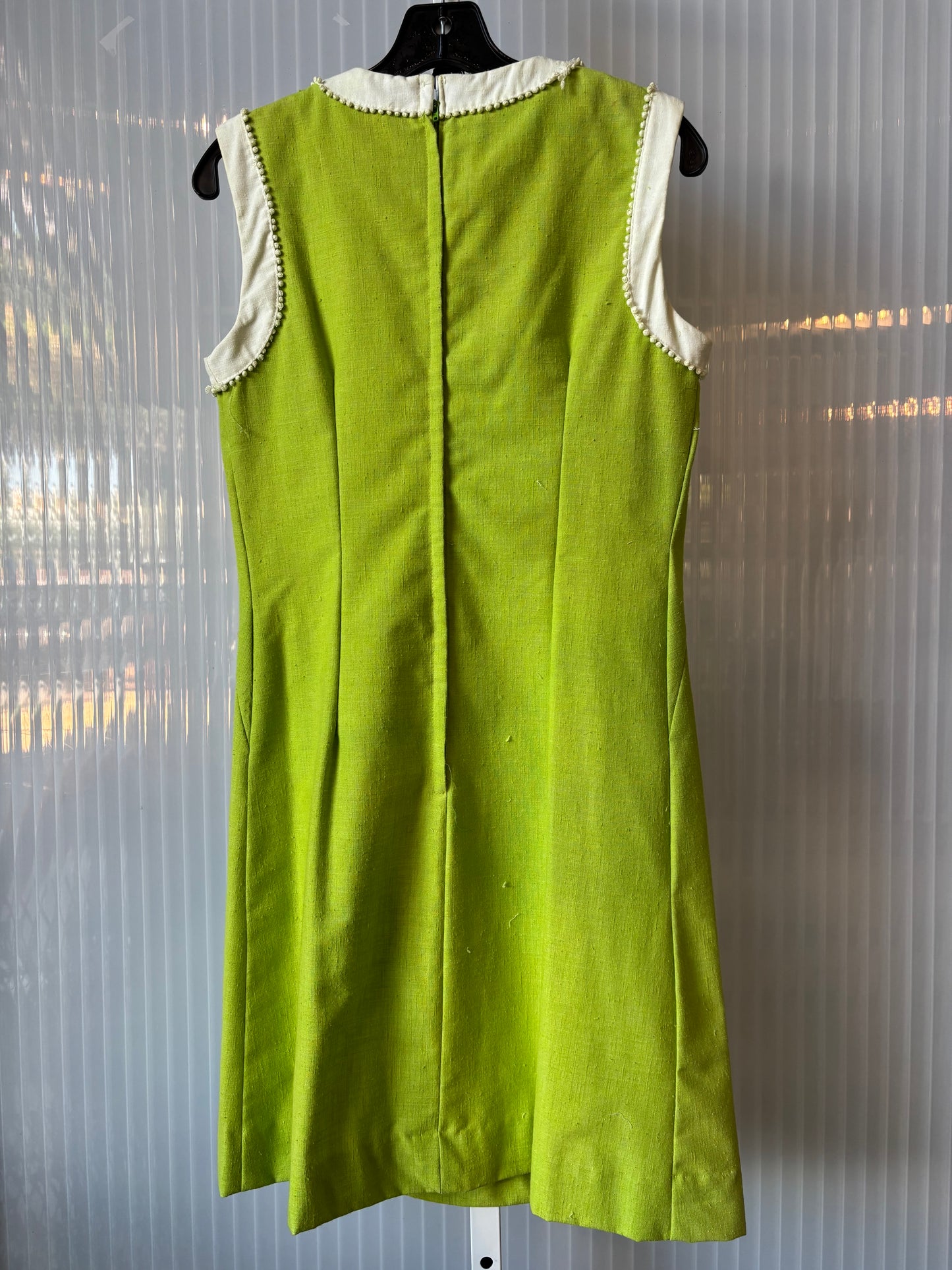 1960s Lime Green Shift Dress