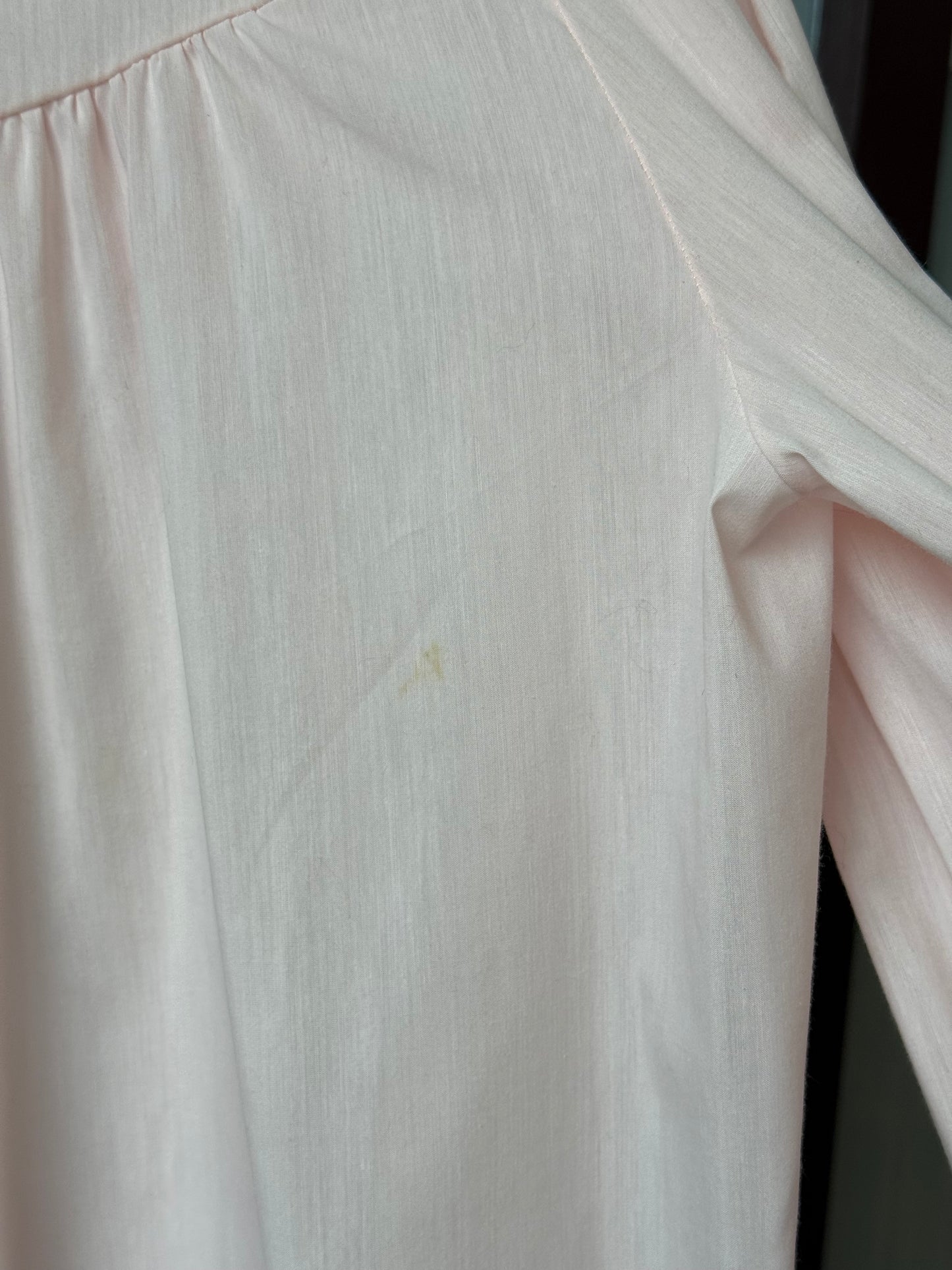 1960s Pink Long-Sleeve Button-Front Bed Jacket