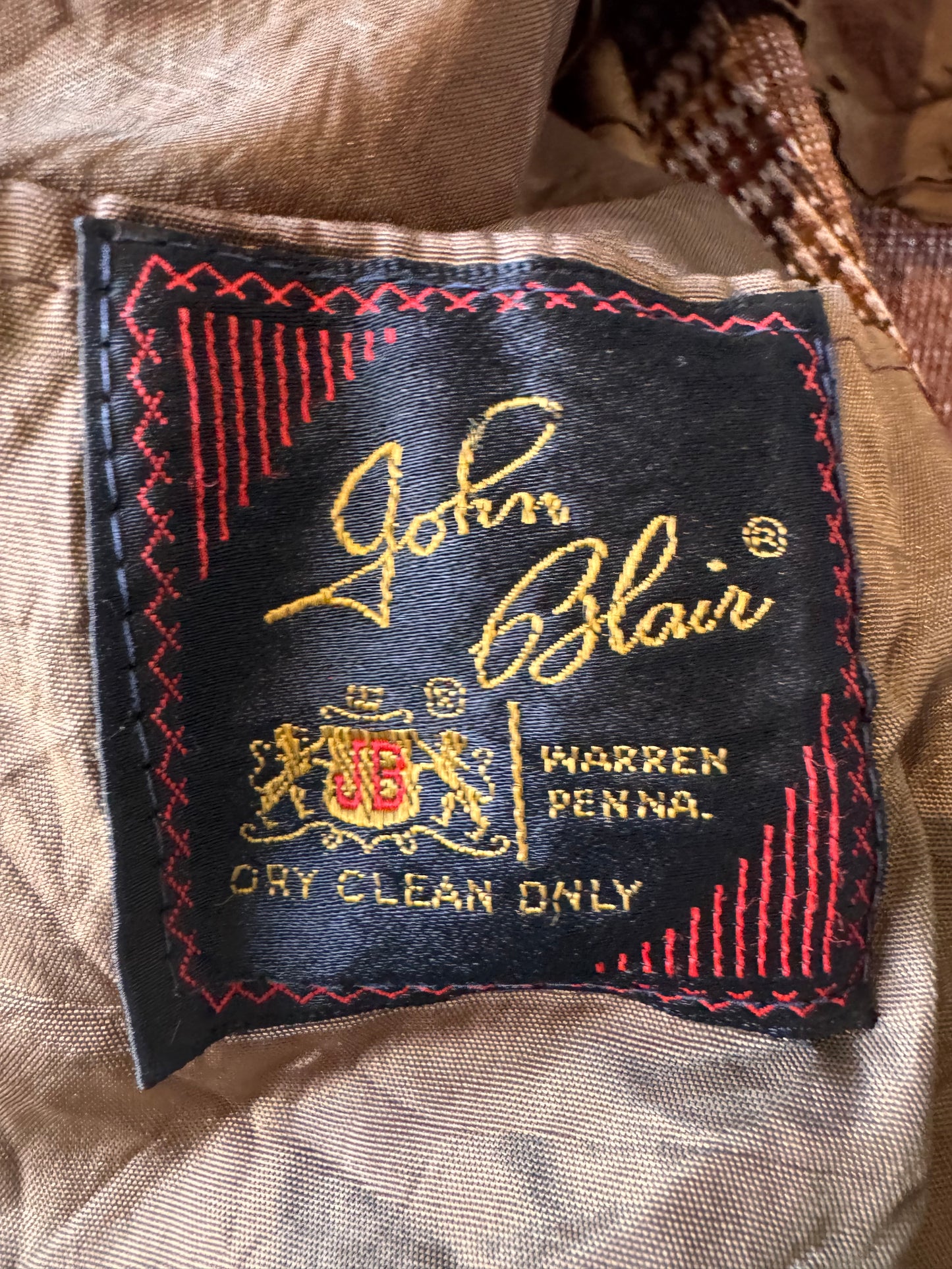 1970s Brown Glencheck Blazer