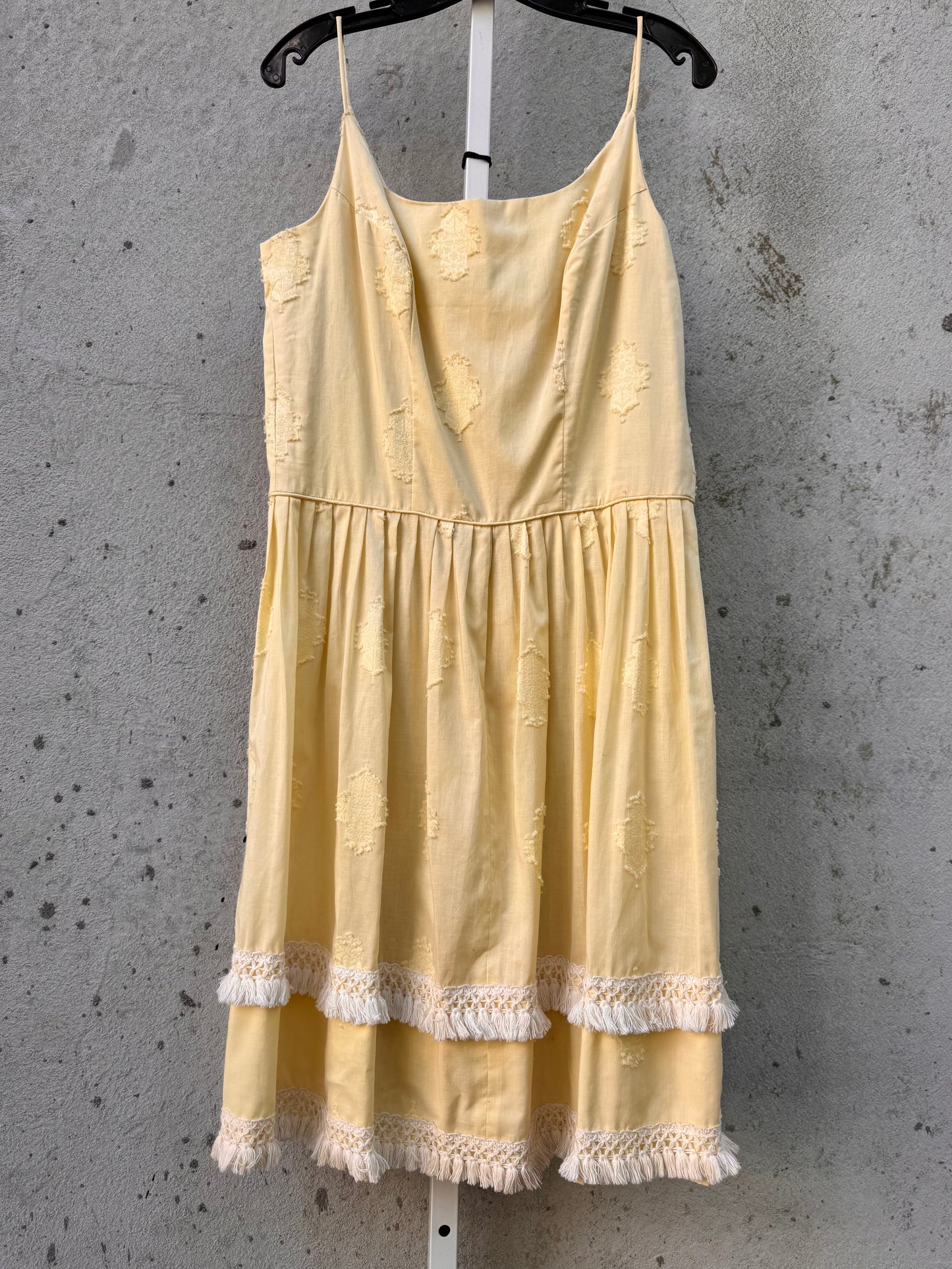 1960s Pastel Yellow Dress