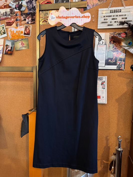 2000s Black Scuba Sheath Dress