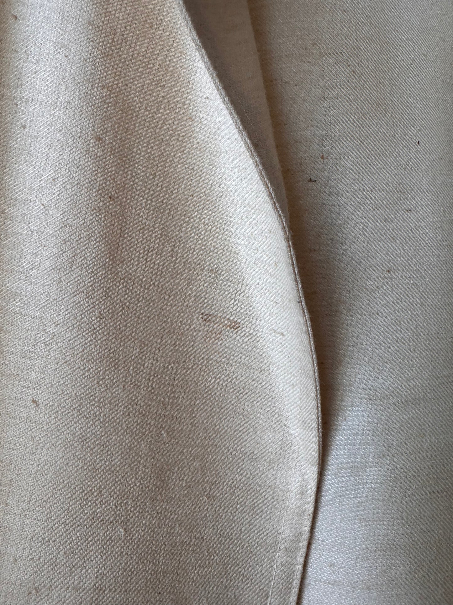 1980s Cream Wool Blend Top Jacket & Pants Suit Set