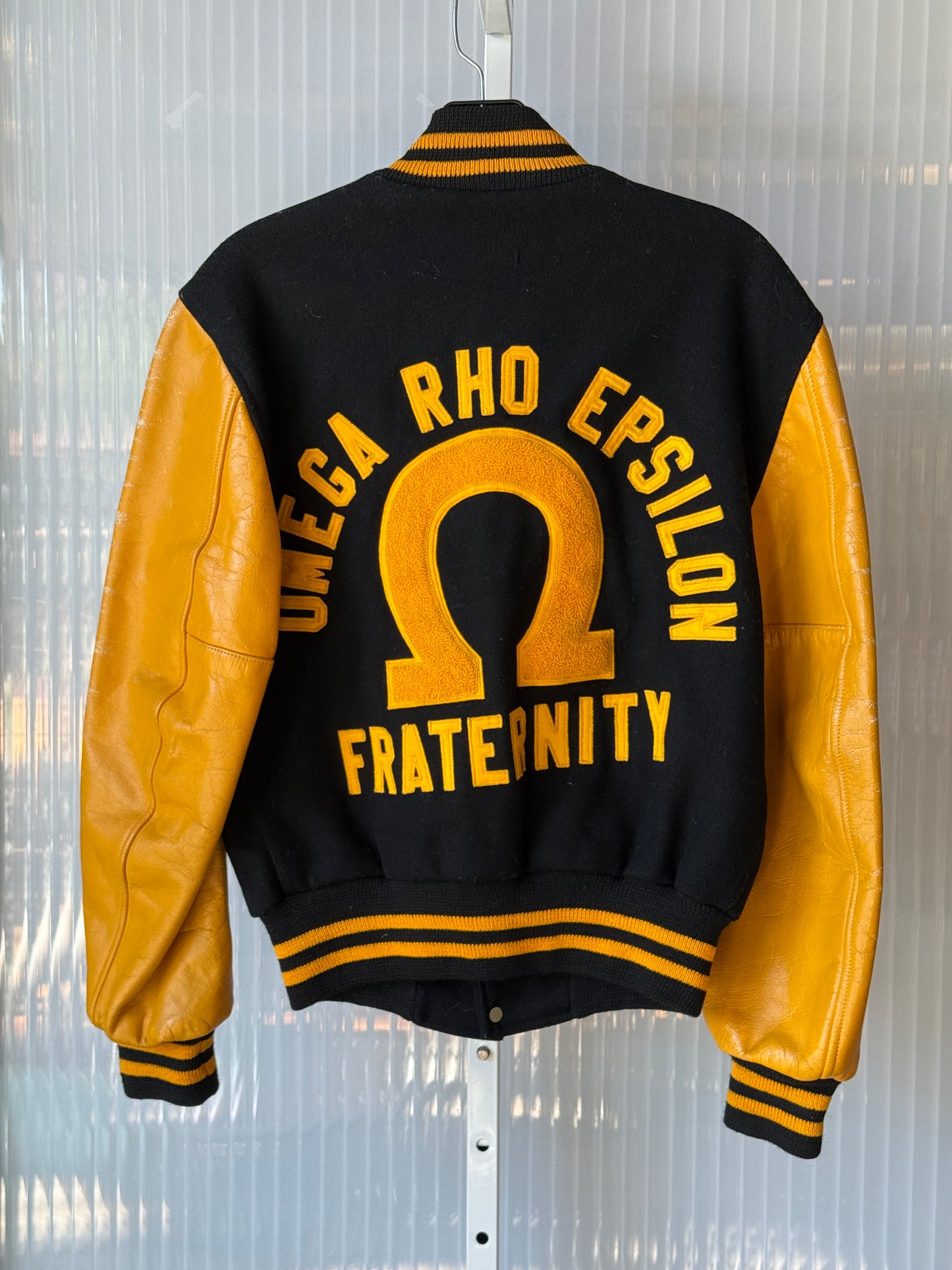 1950s Yellow & Black Pearson Letterman Jacket
