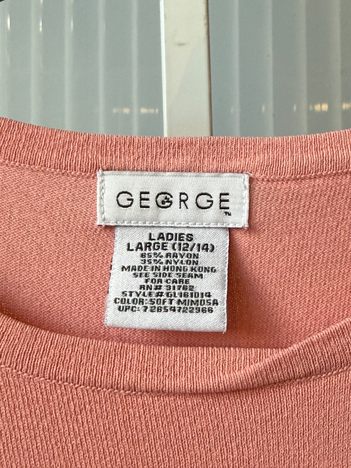 1990s Salmon Pink Stretchy Sleeveless Shirt
