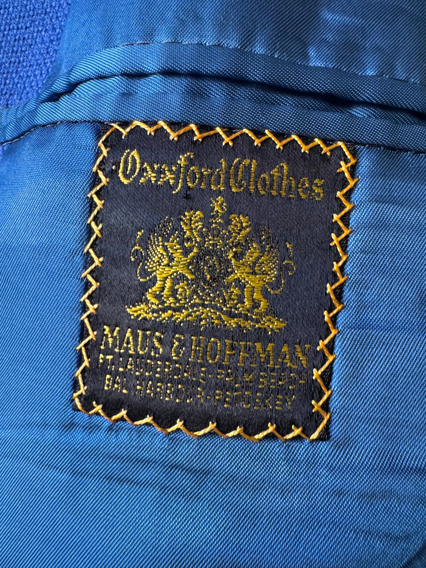 1970’s Bright Blue Wool Blazer