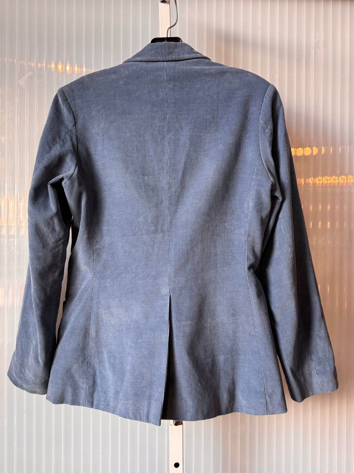 1970s Cornflower Blue Corduroy Blazer
