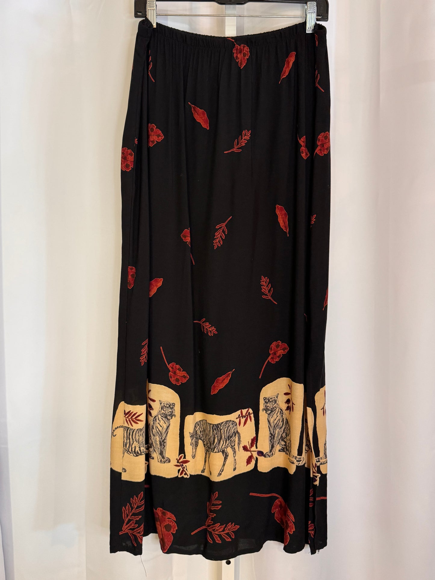 1990s Black & Tan Wild Animal Print Set