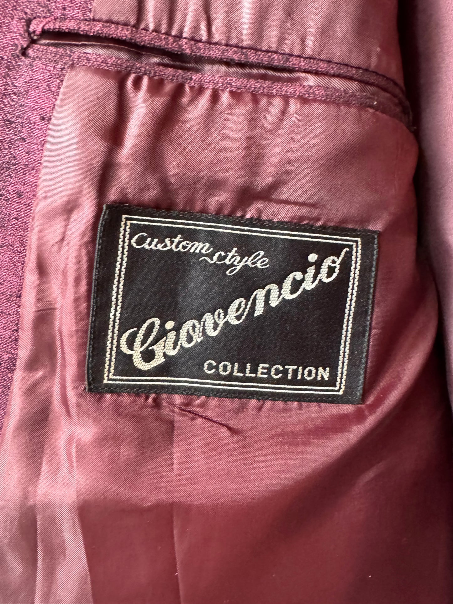 1990s Purple & Black Striped Suit Set