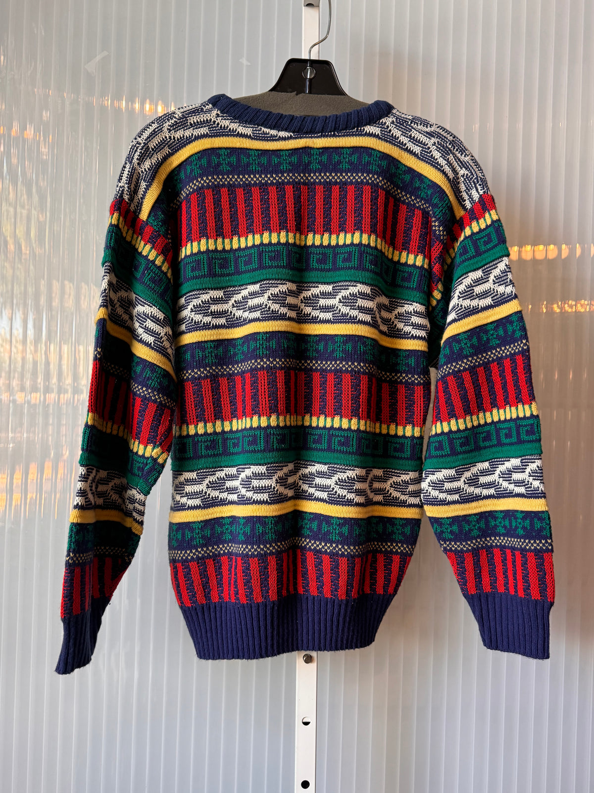 1980s Multicolor Knit Hip-Hop Sweater