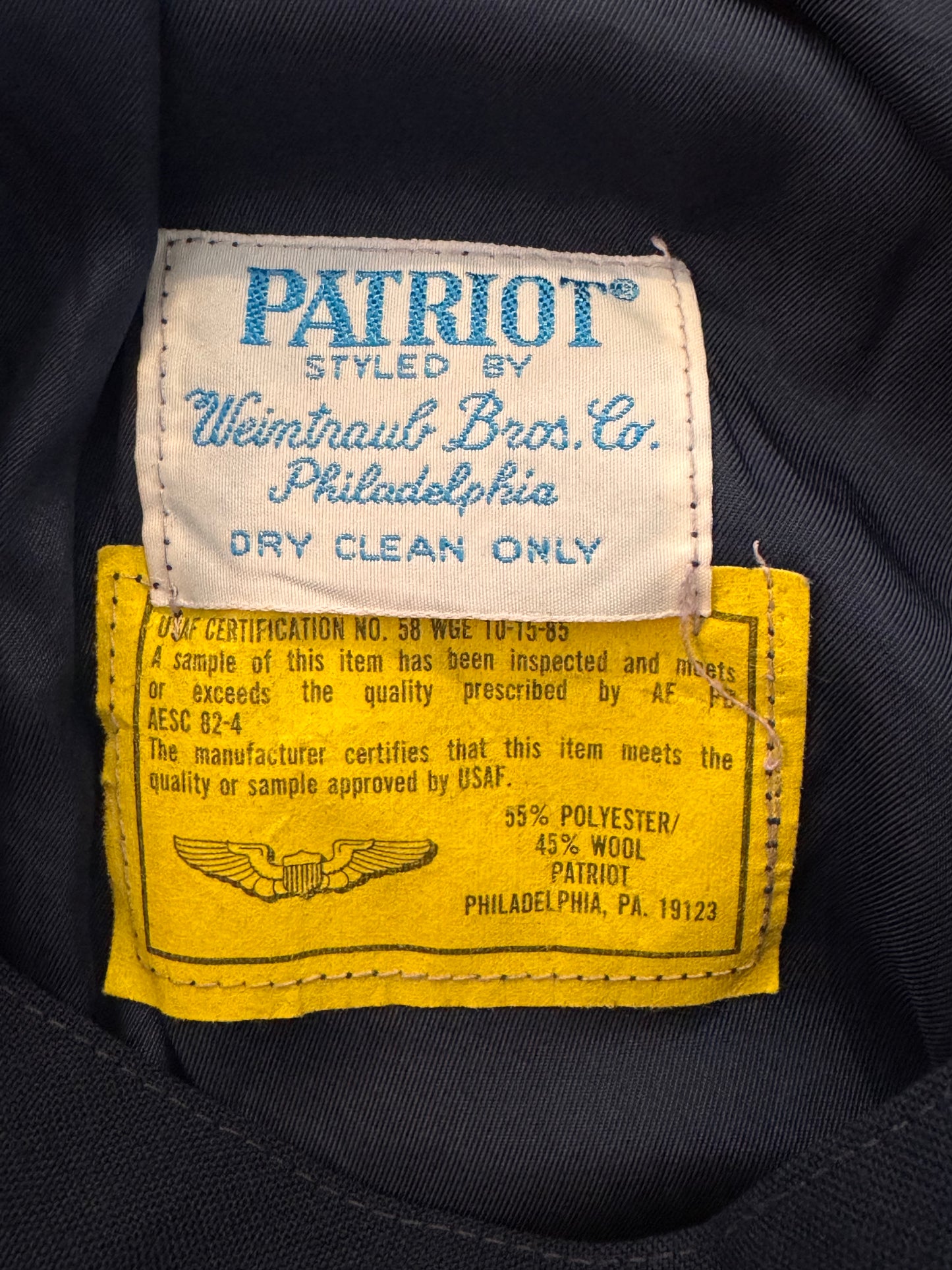 1990s US Air Force Long Blue Mess Skirt