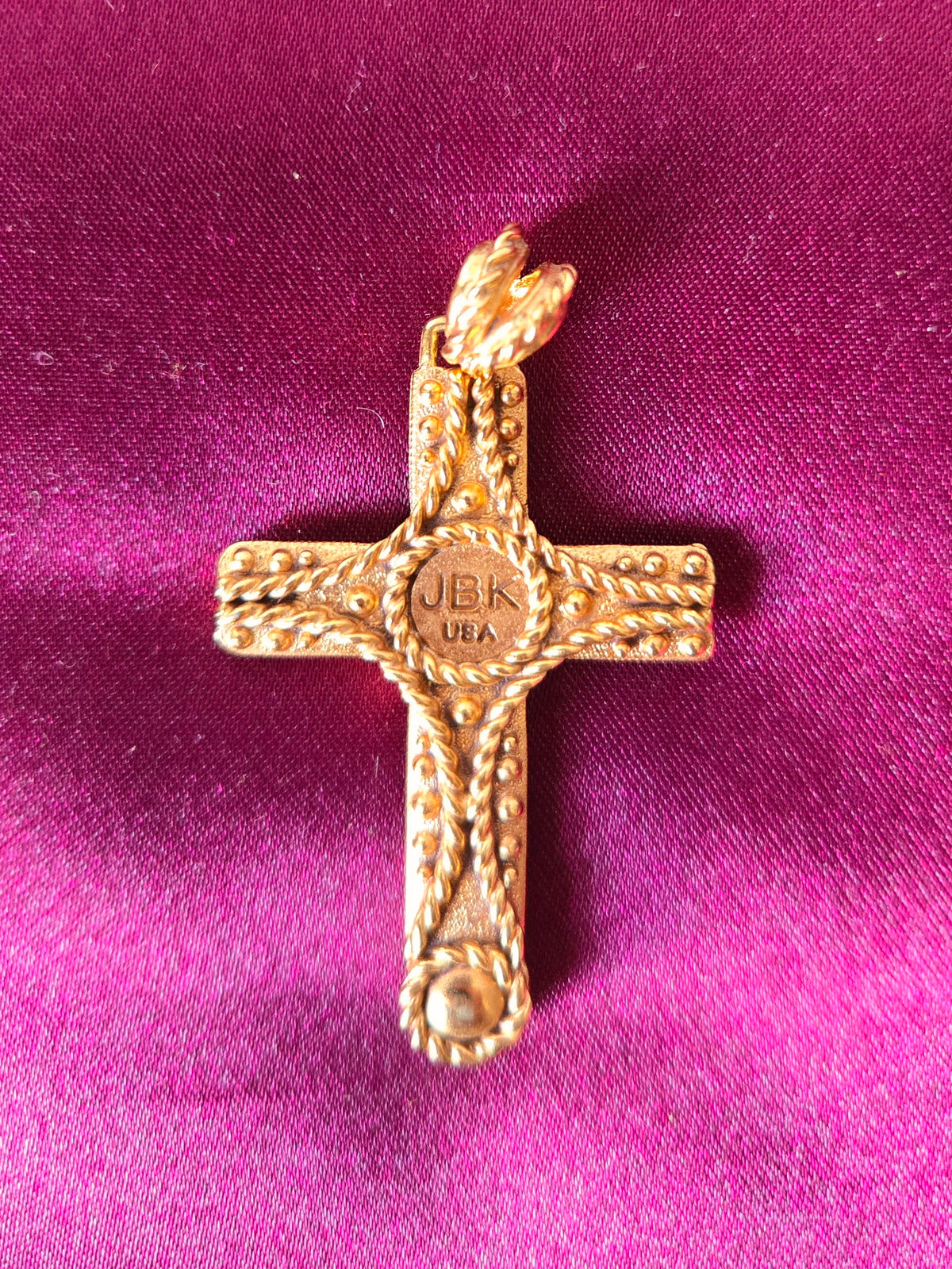 JBK Camrose & Kross Gold Cross Necklace Pendant