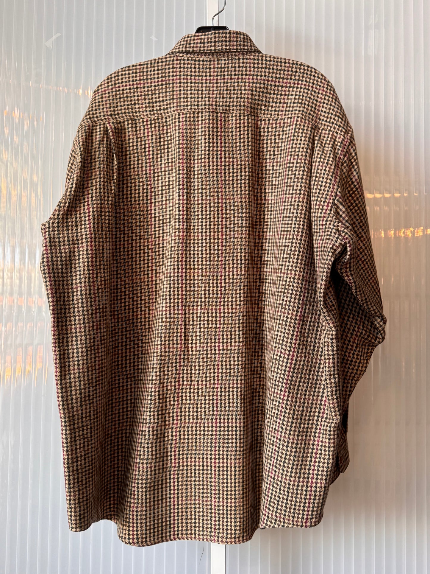 1990s Red & Green Checked Button-Up Shirt