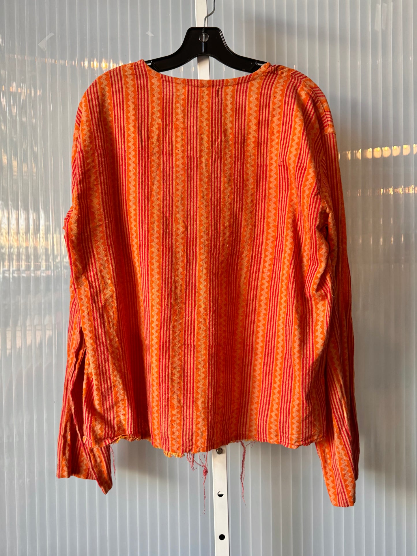 1960s Orange Indian Cotton Top