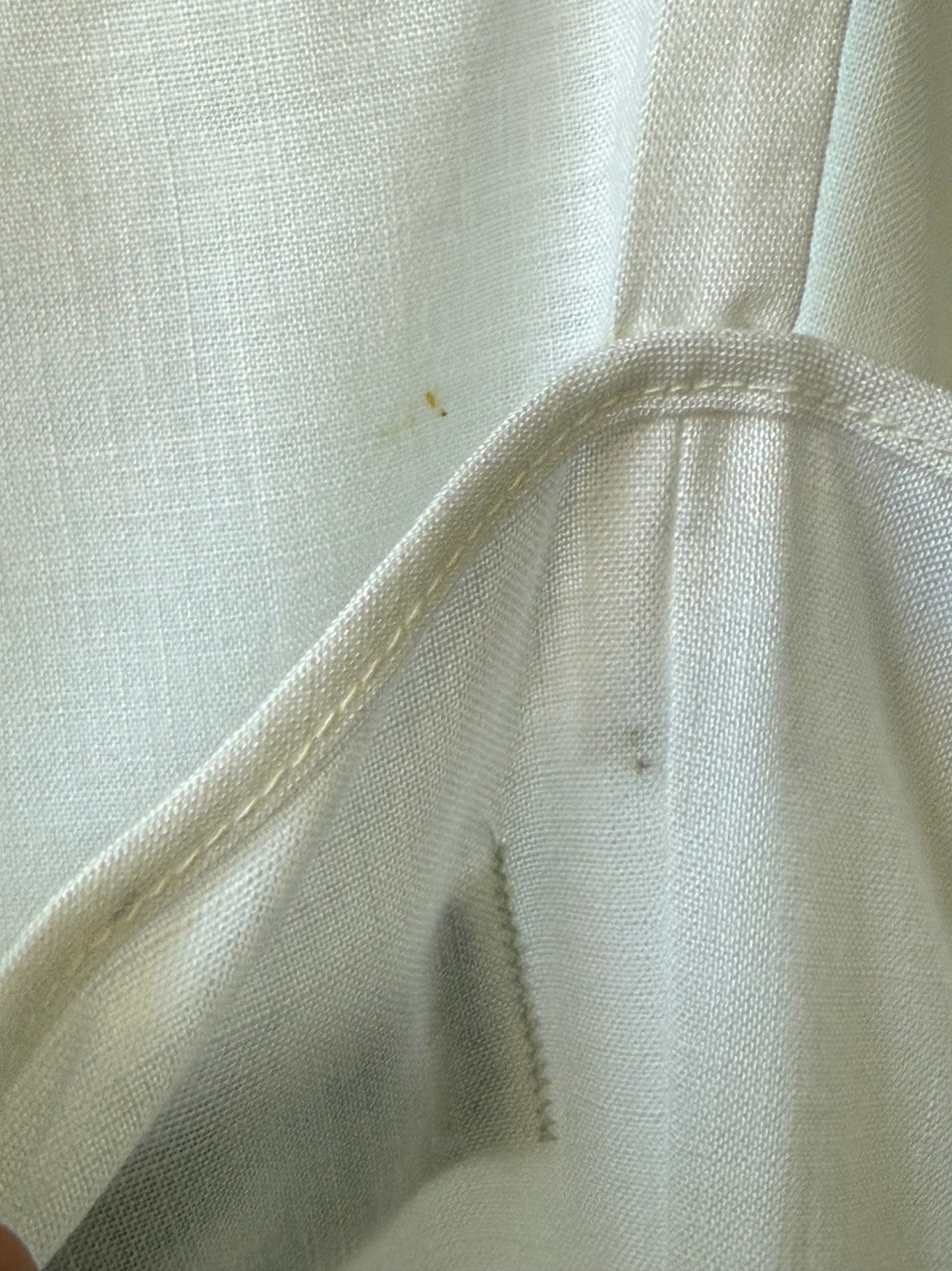 1960s White Sleeveless Simple Shift Dress