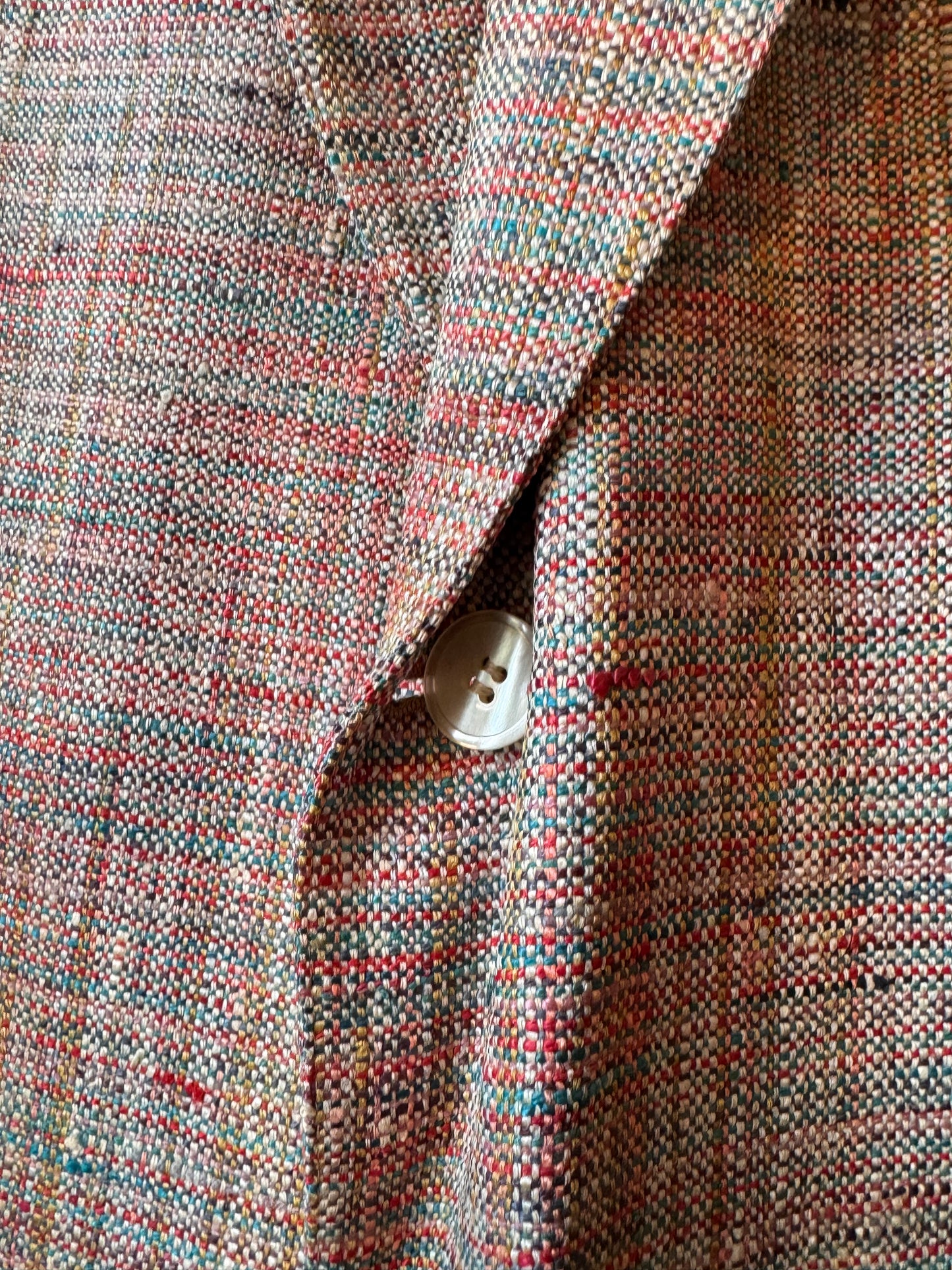 1970s Multicolor Woven Blazer