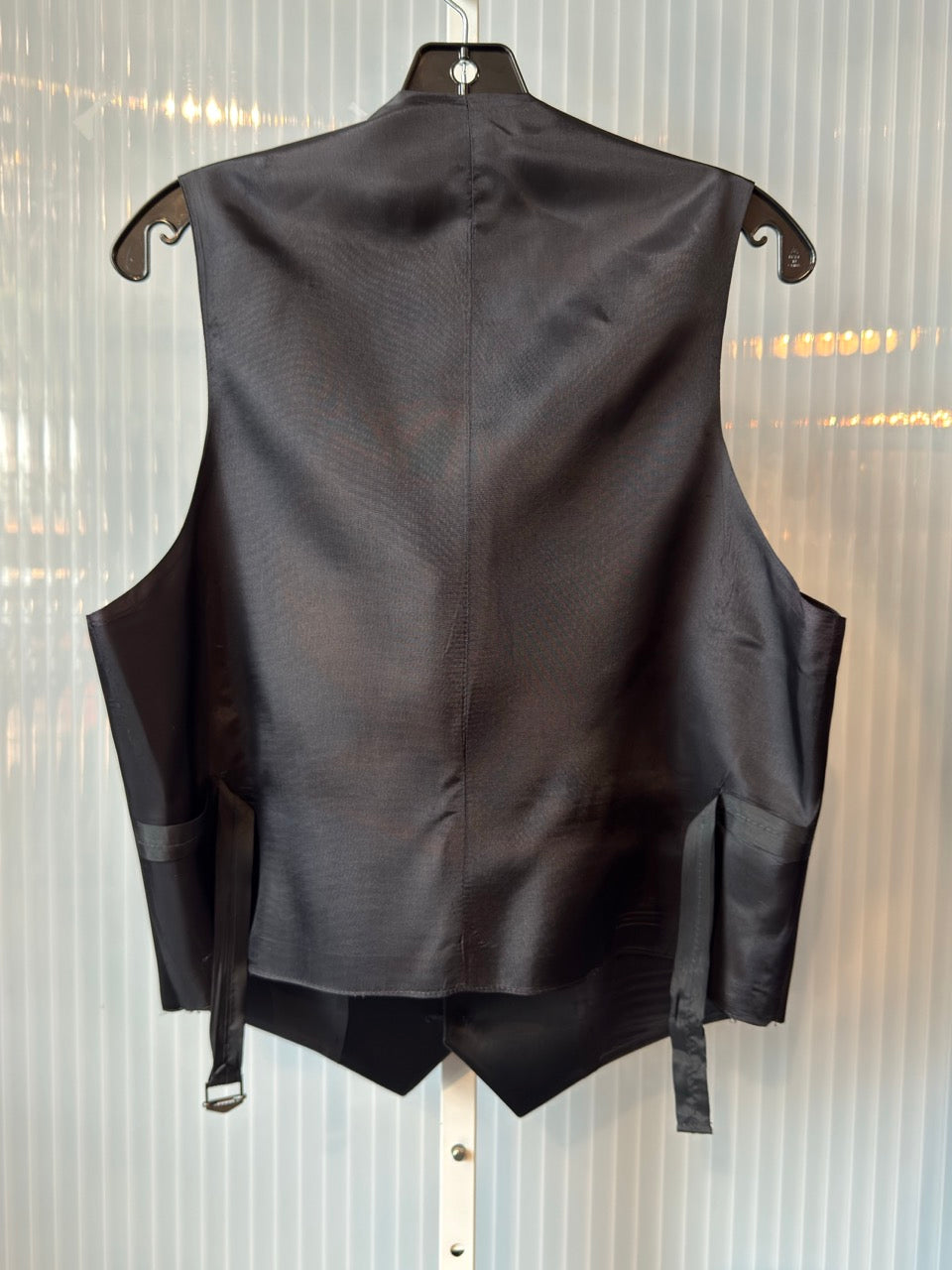 1980s Black Tuxedo Vest