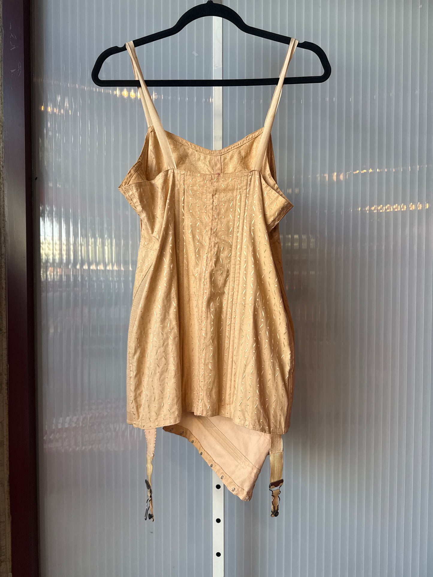 1950s Cream Corselette Girdle