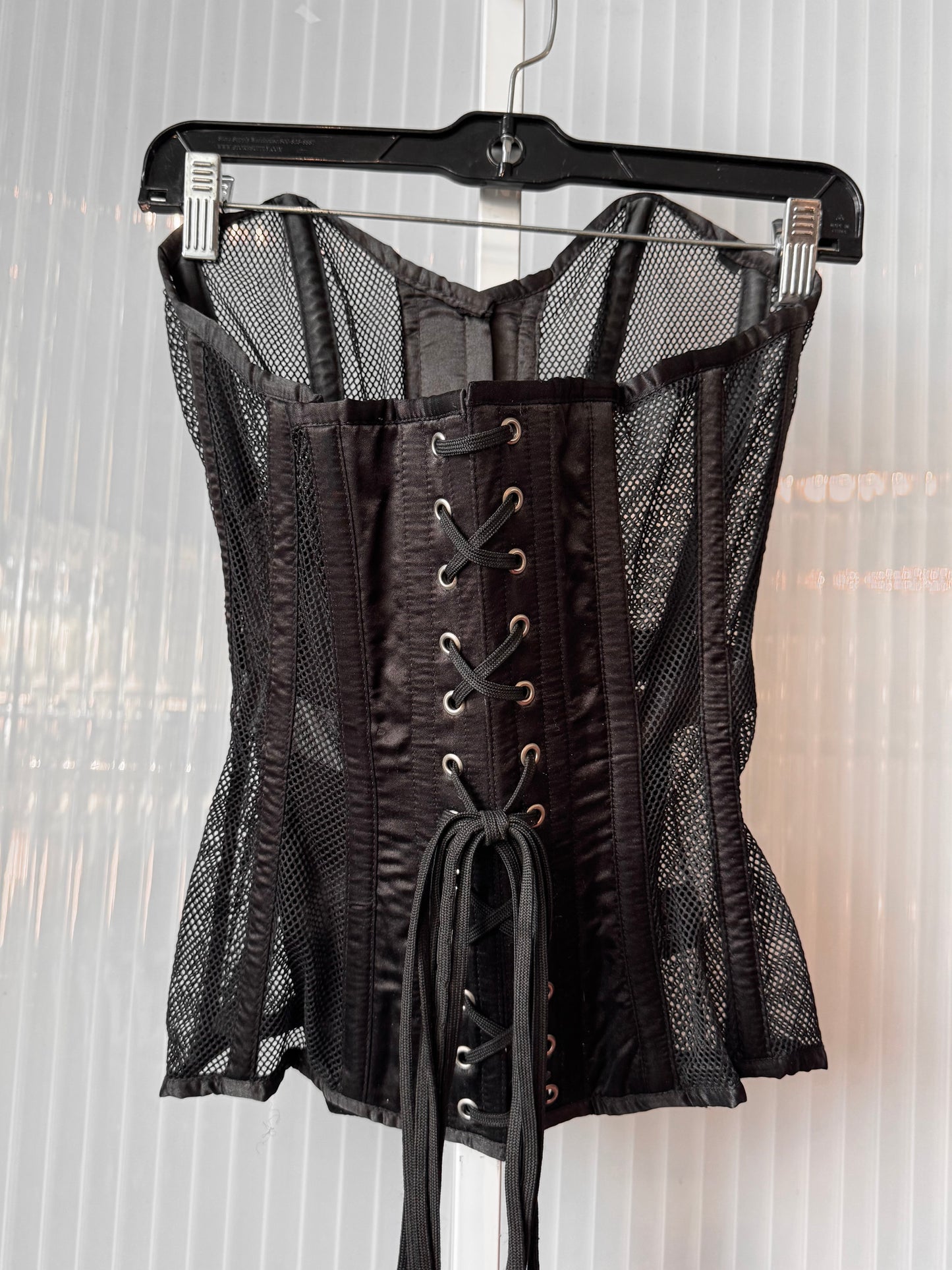 Corset Story Black Mesh Overbust Corset