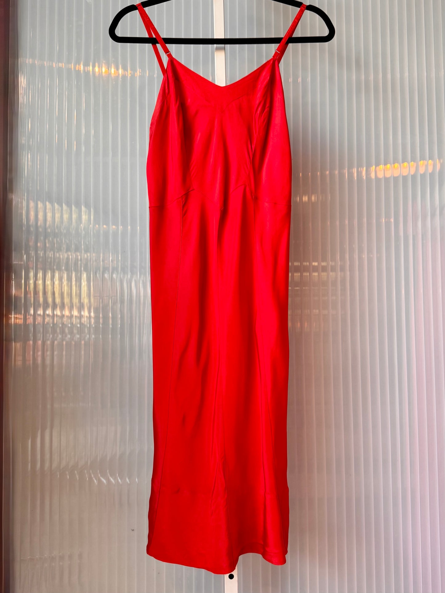 1950s Red Slip Dress