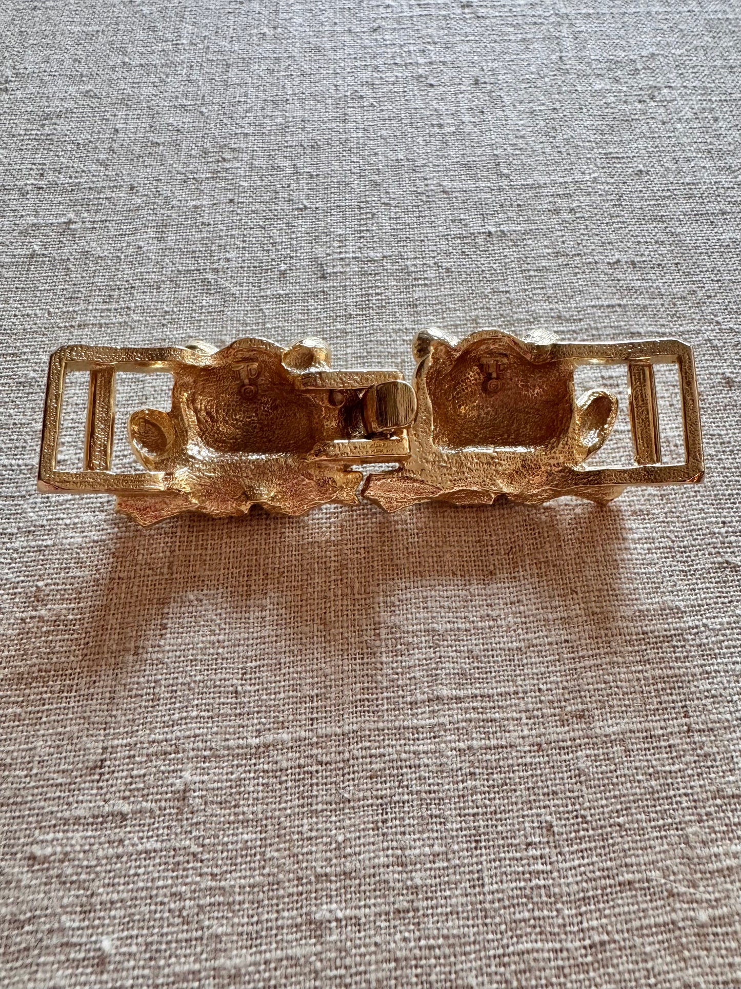 1980s TD Interlocking Frog Belt Buckle