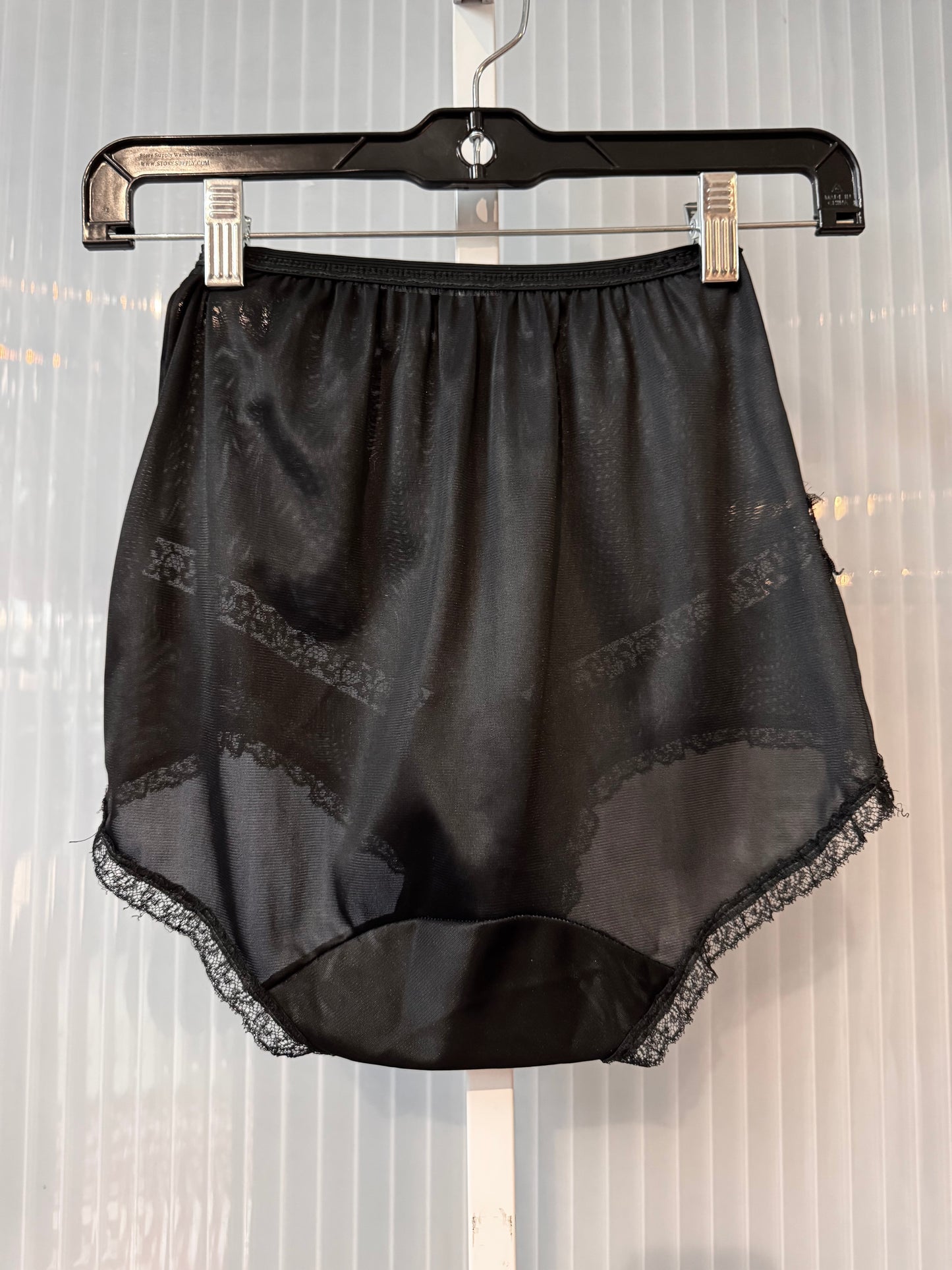 1950s Sheer Black Panty Briefs