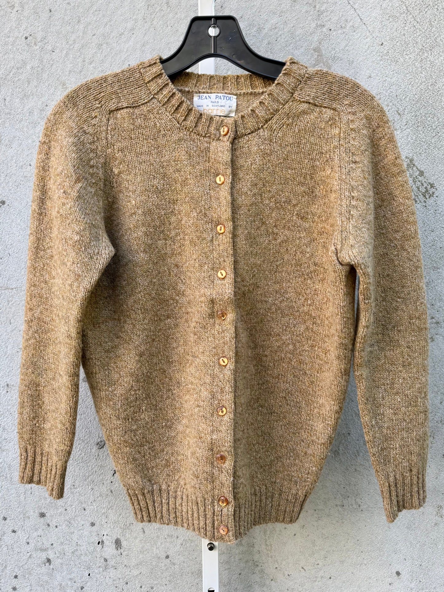 1960s Brown Knitted Button up Sweater