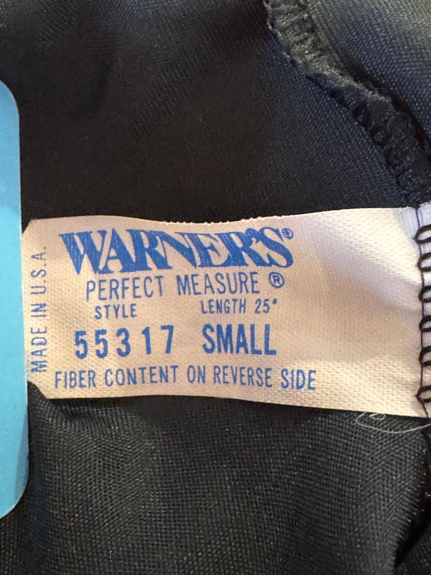 1960s Warner's Black Satin Skirt Slip