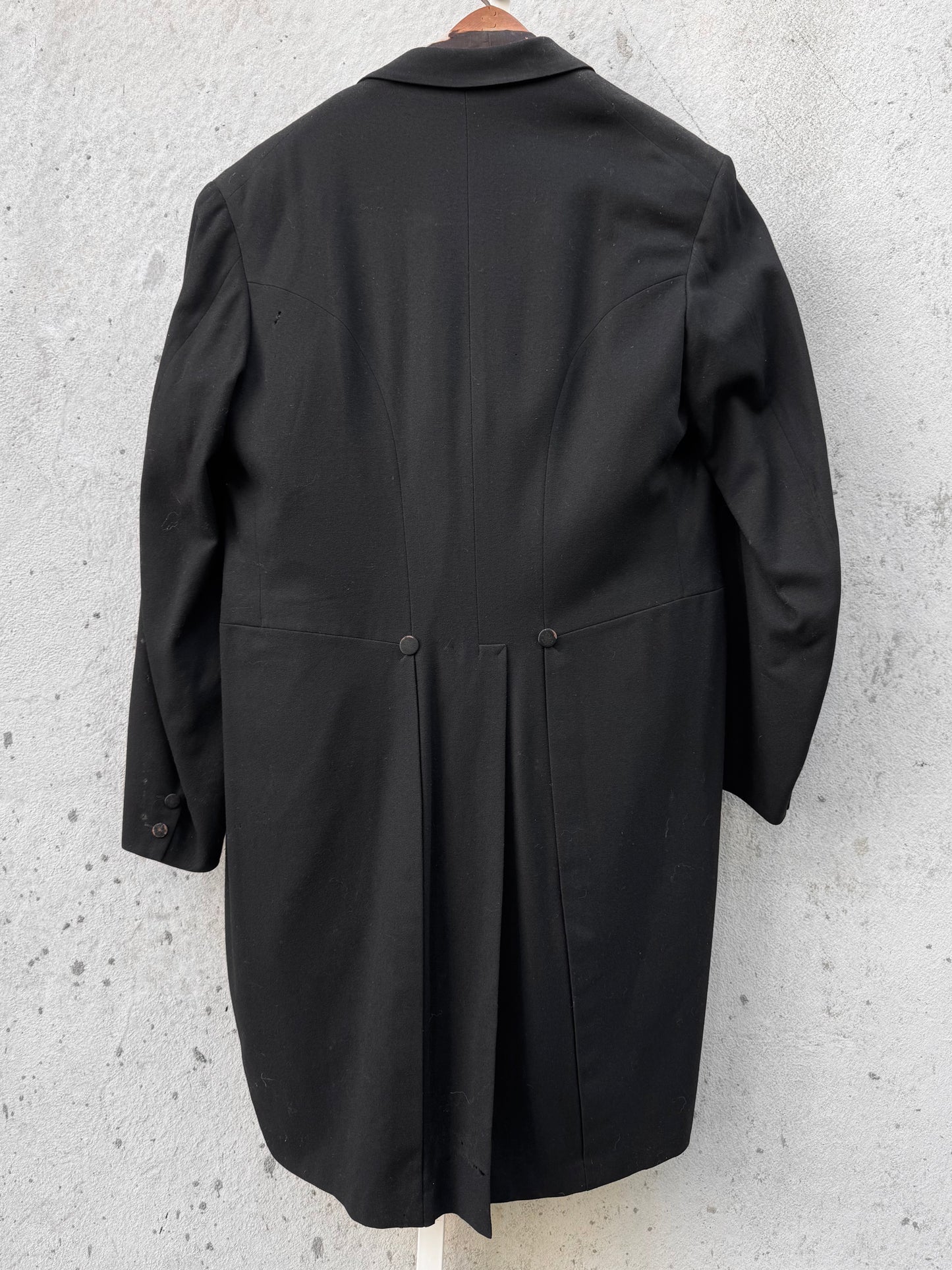 Edwardian Era Black Tailcoat Vest & Pants Set