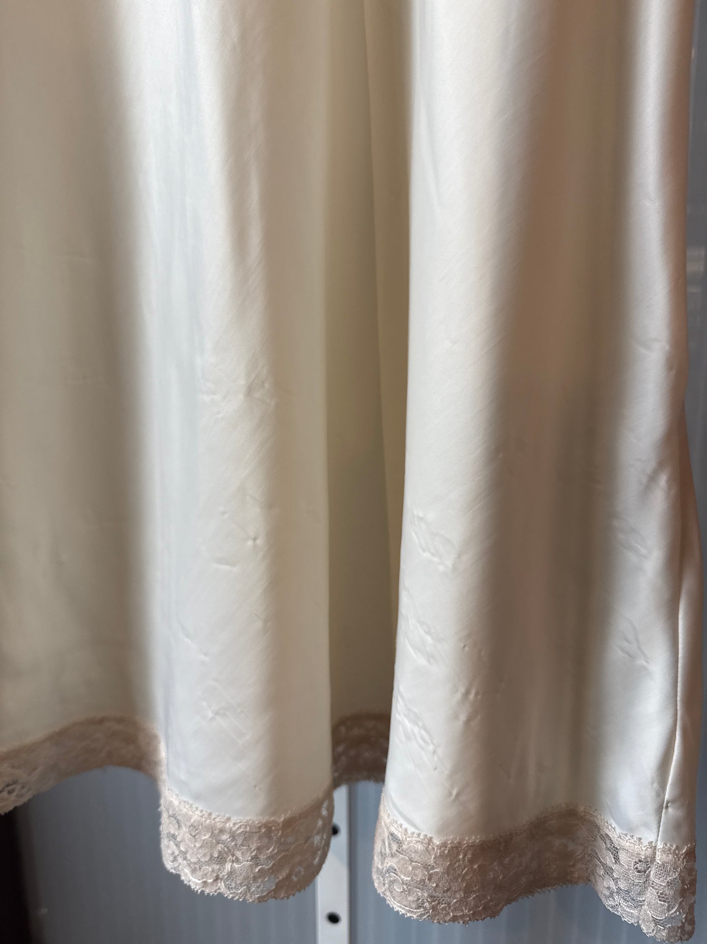 1950s Cream Slip with Lace Details