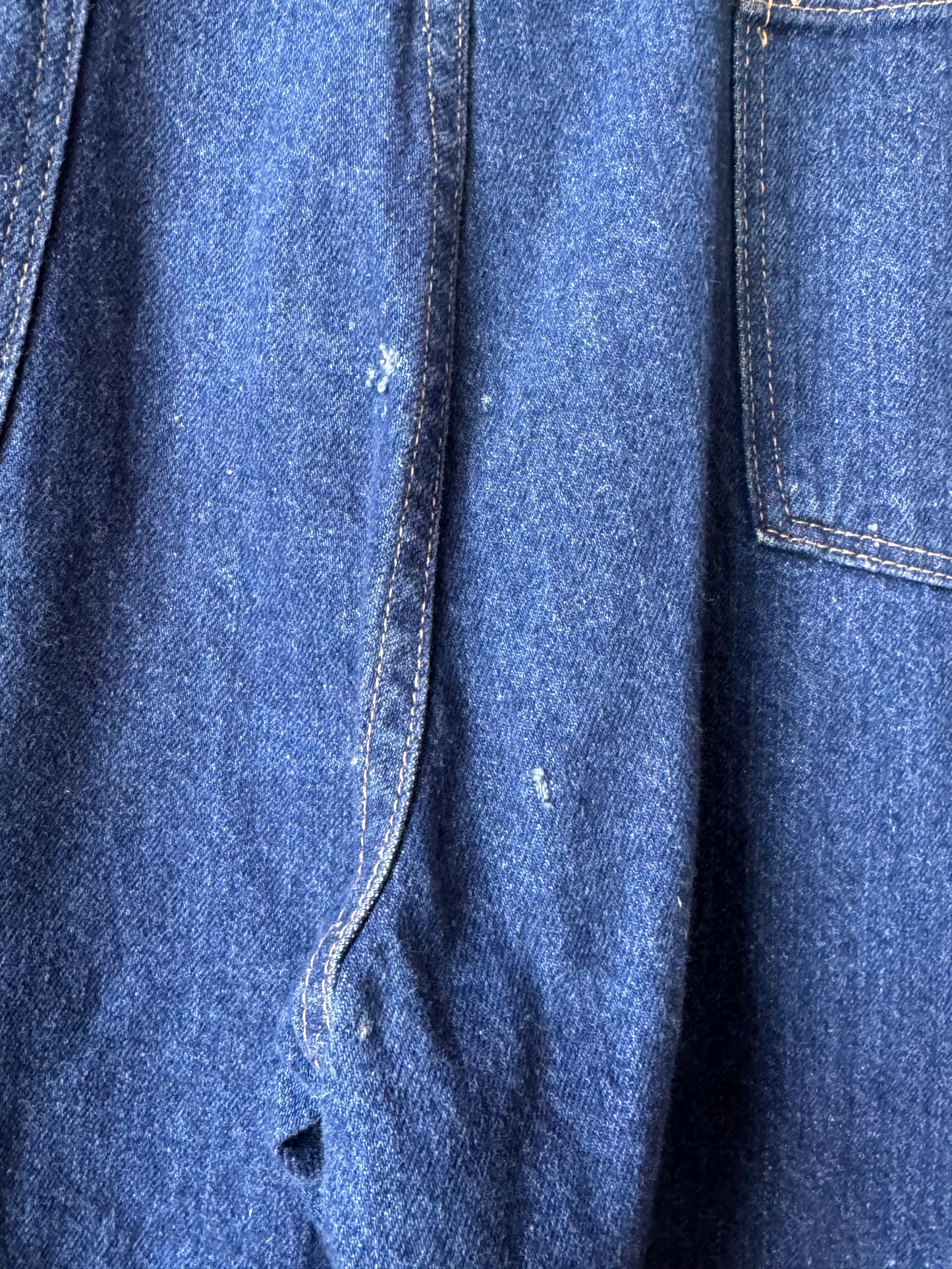 1980s Blue Denim Straight Leg Jeans