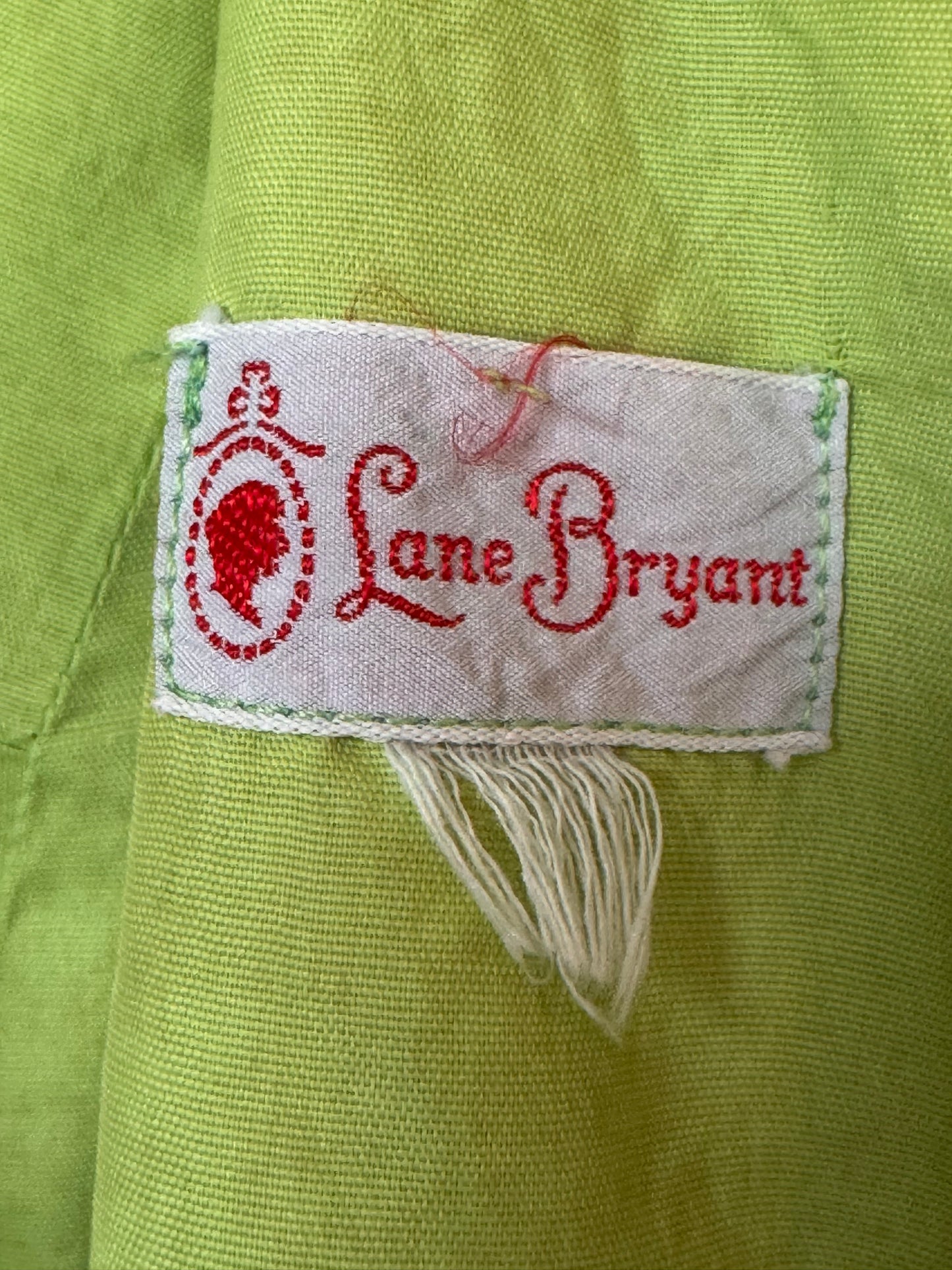 1980s Lane Bryant Lime Green Romper