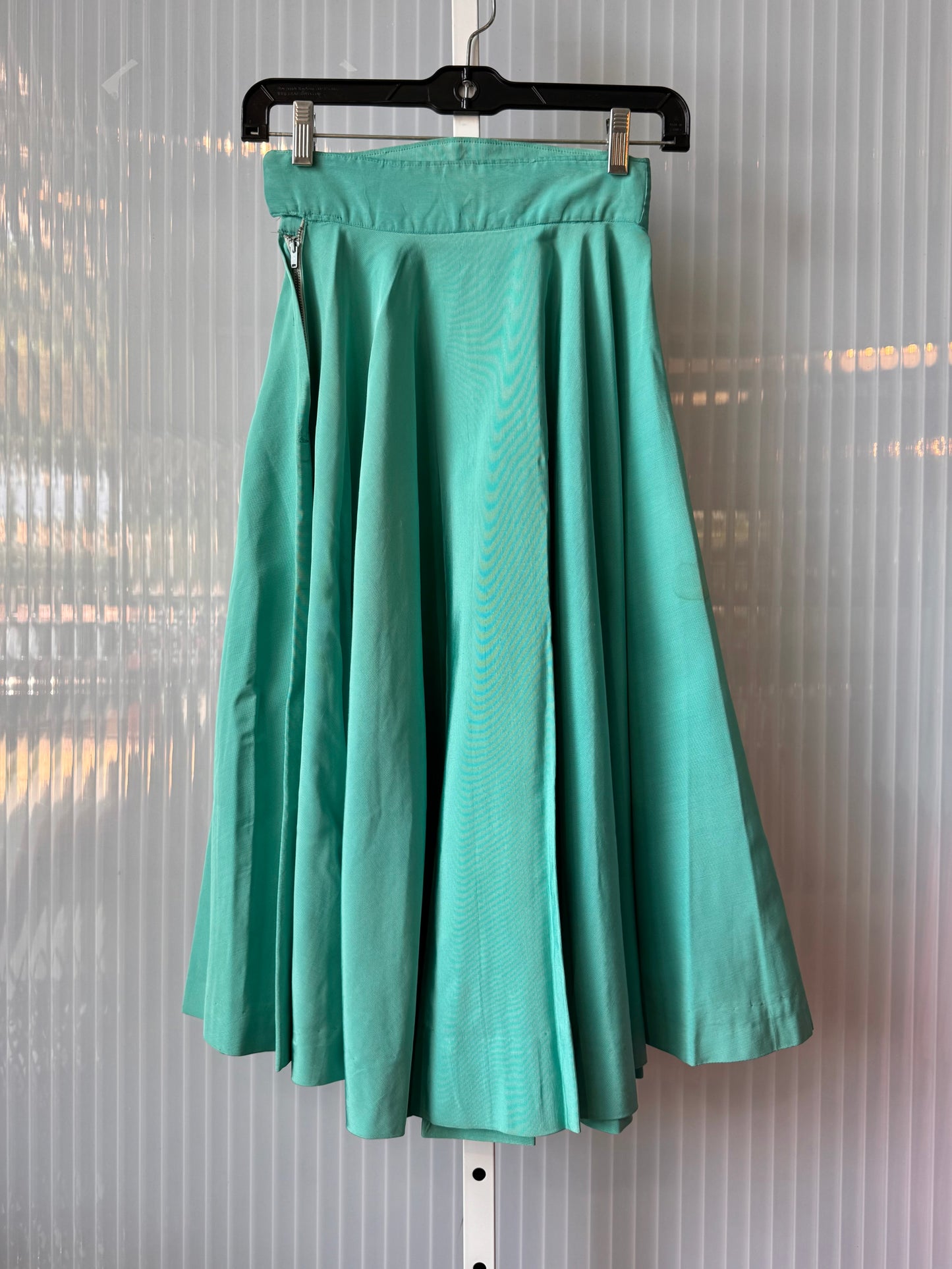 1950s Mint Blue Top & Circle Skirt Set