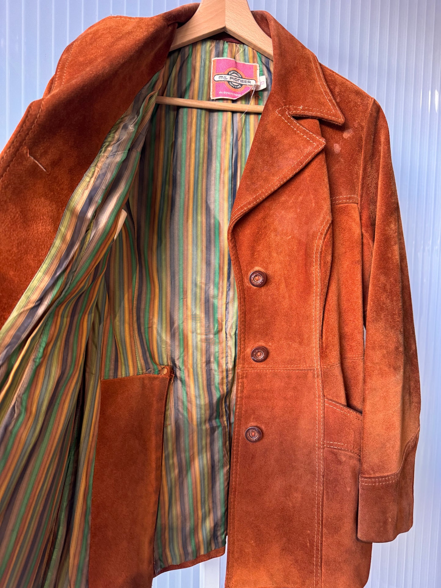1970s Warm Brown Suede Western Jacket