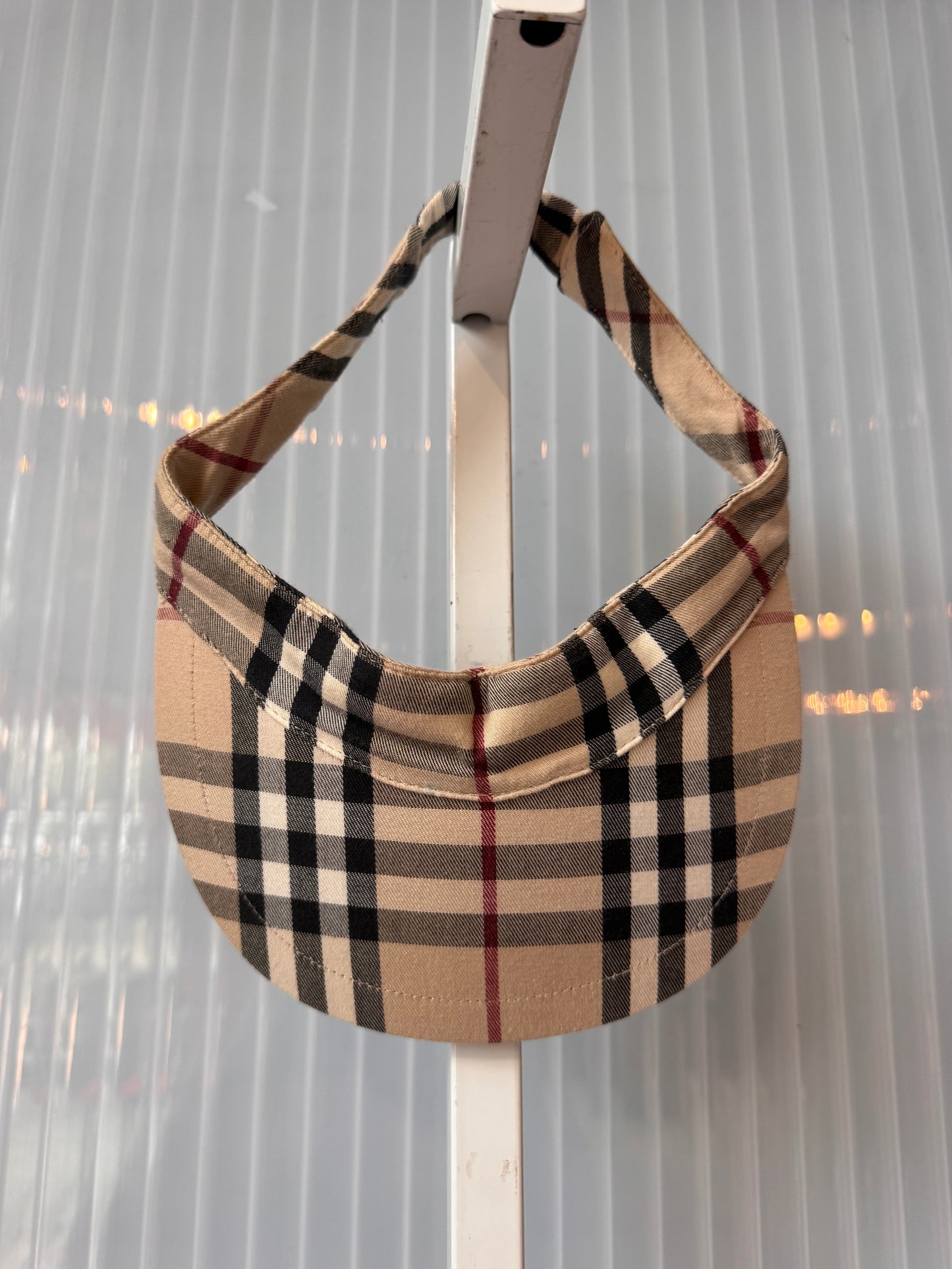 Y2K Burberry Tennis Dress w/ Plaid Trim & Hat Set