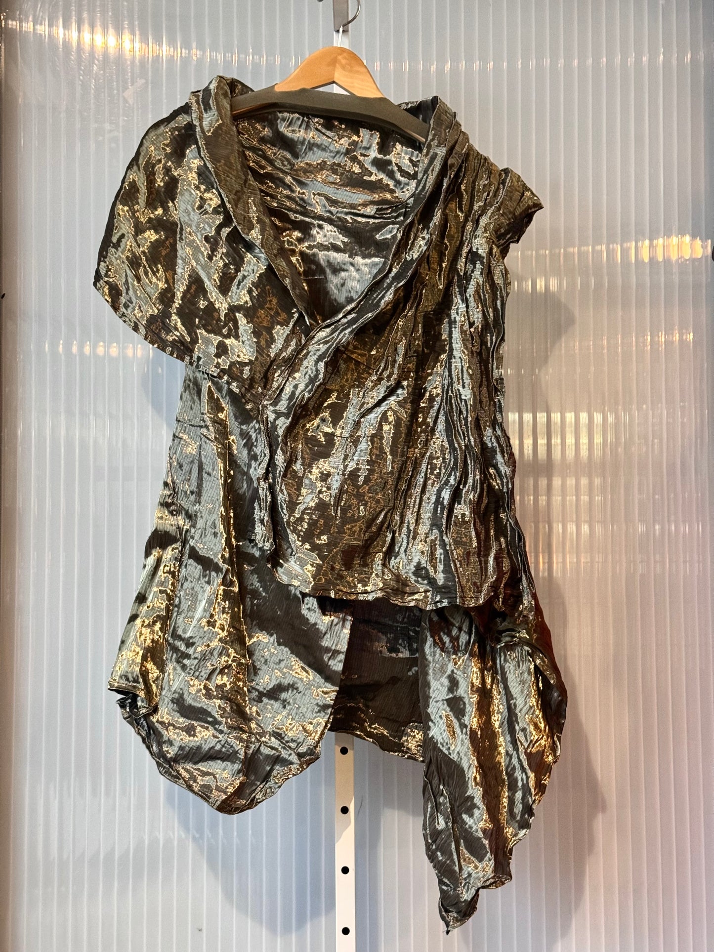 Hunger Games Set Piece Metallic Silver Jacket
