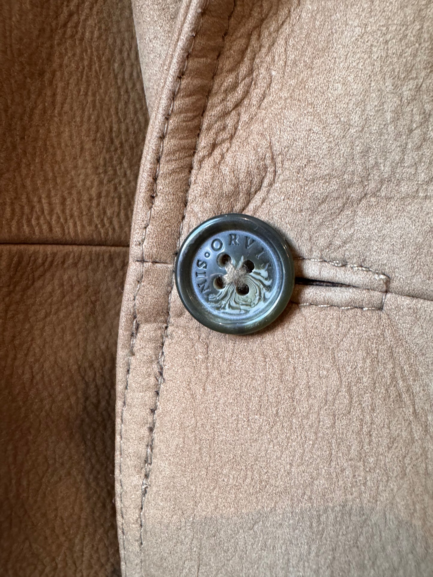 Y2K does 1970s Tan Leather Jacket