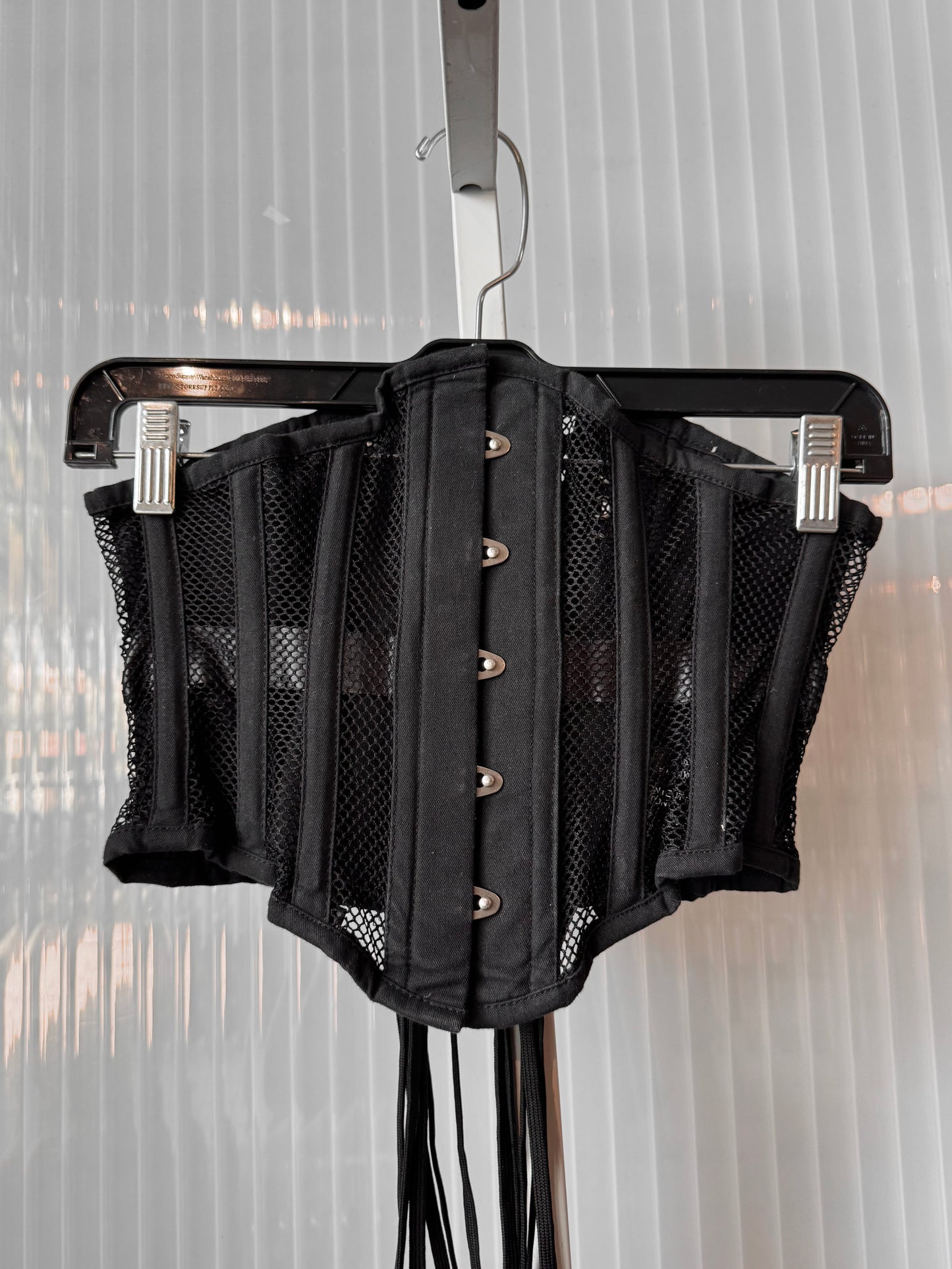 Corset Story Black Mesh Waspie