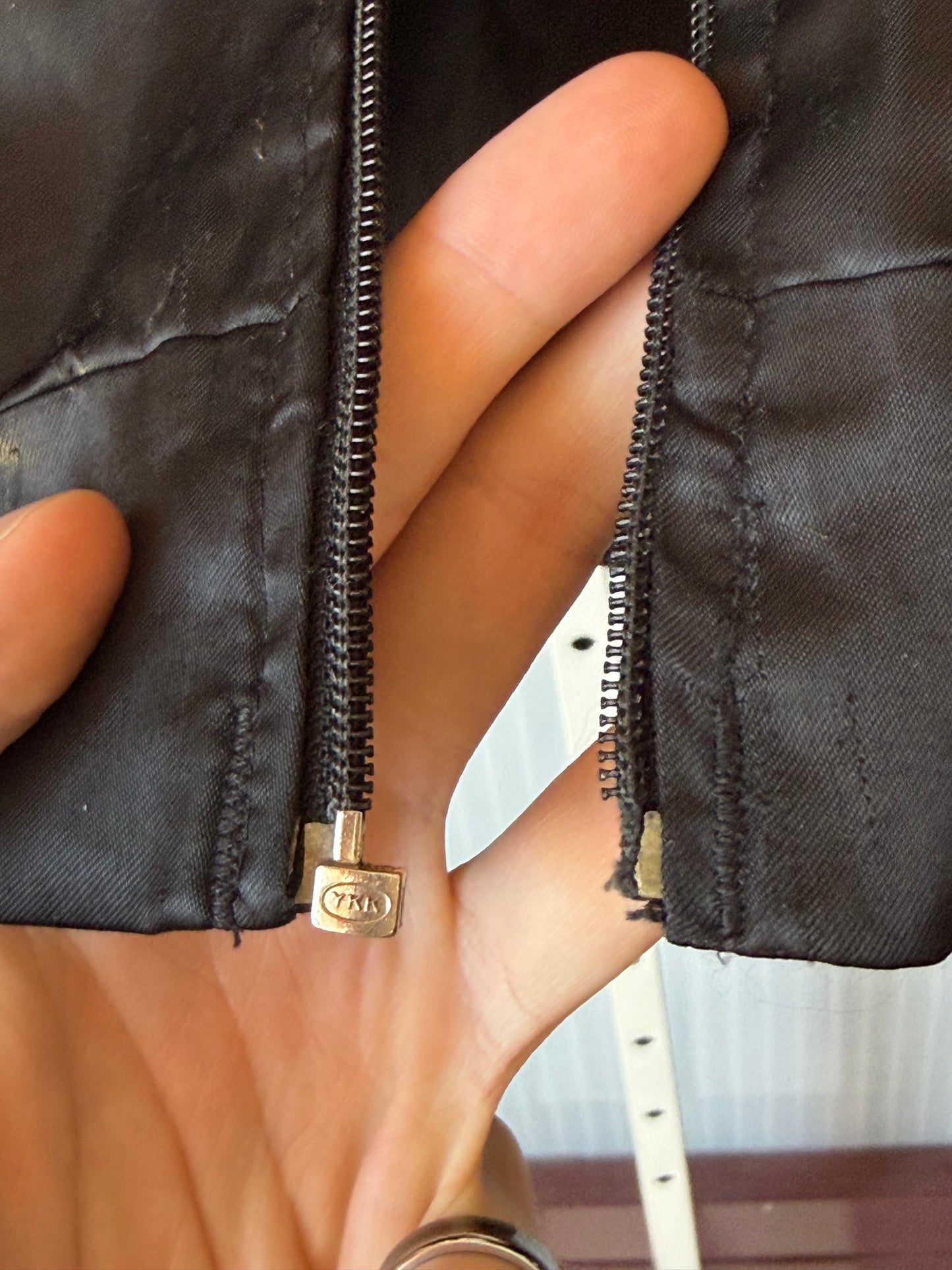1980s Black Satin "Dodge Boys" Bomber Jacket