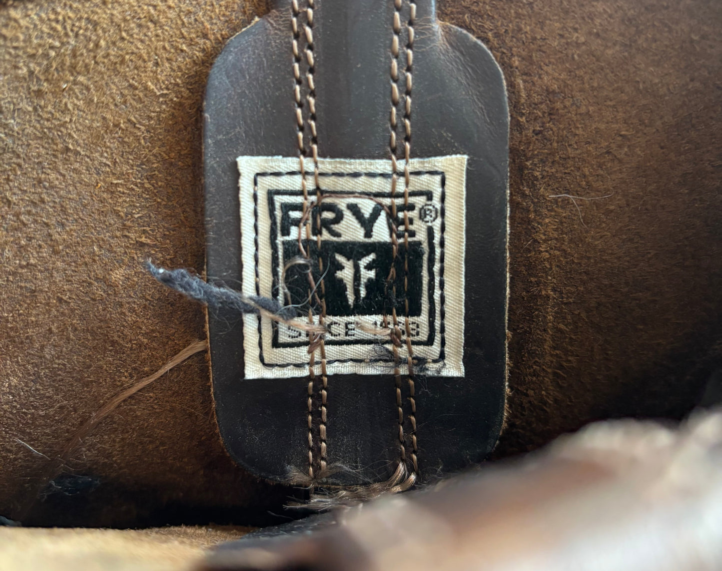 Frye Square Toe Dark Brown Leather Boots 11