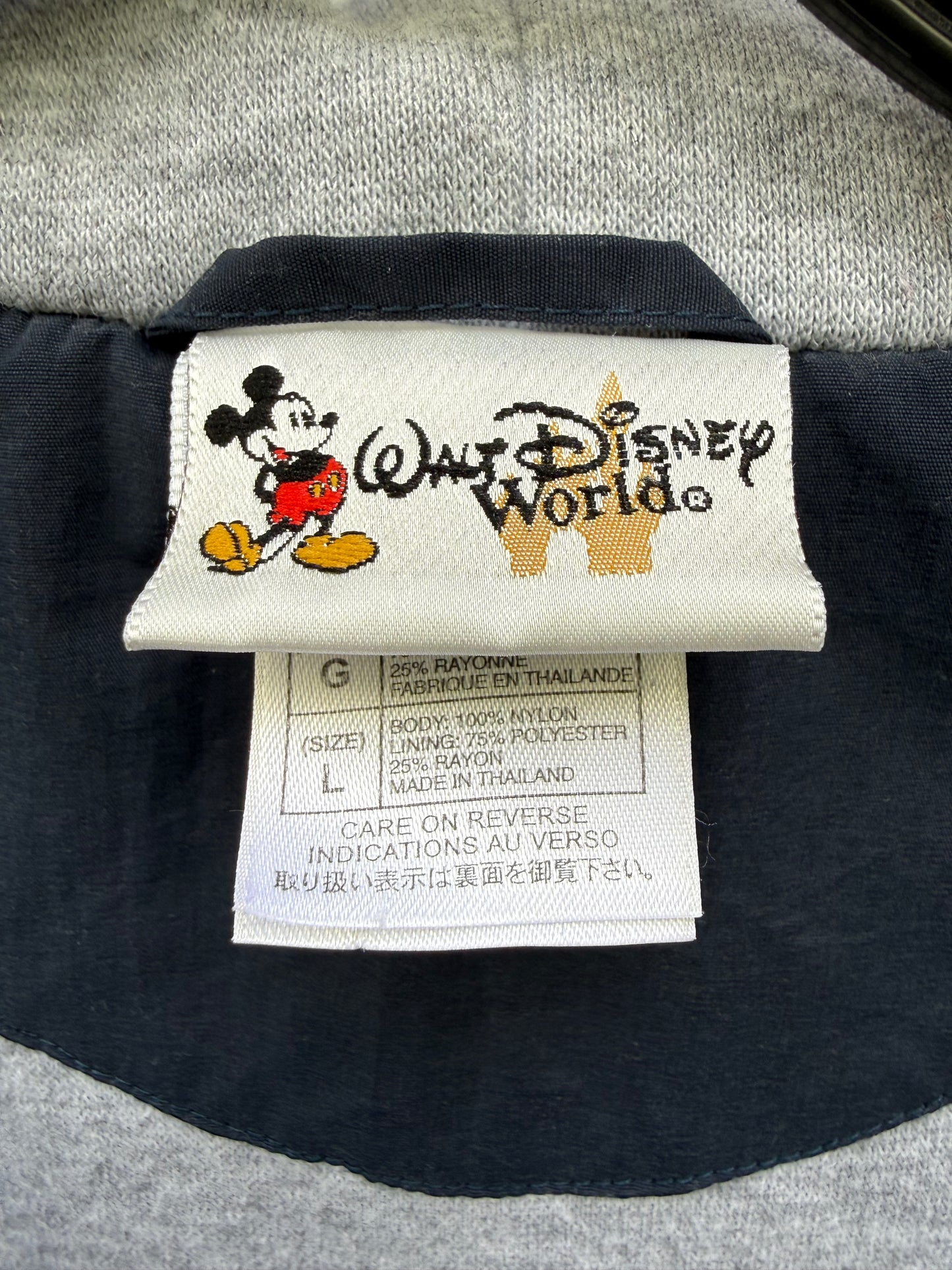 1990s Walt Disney World Zip-Up Jacket w/ Hood