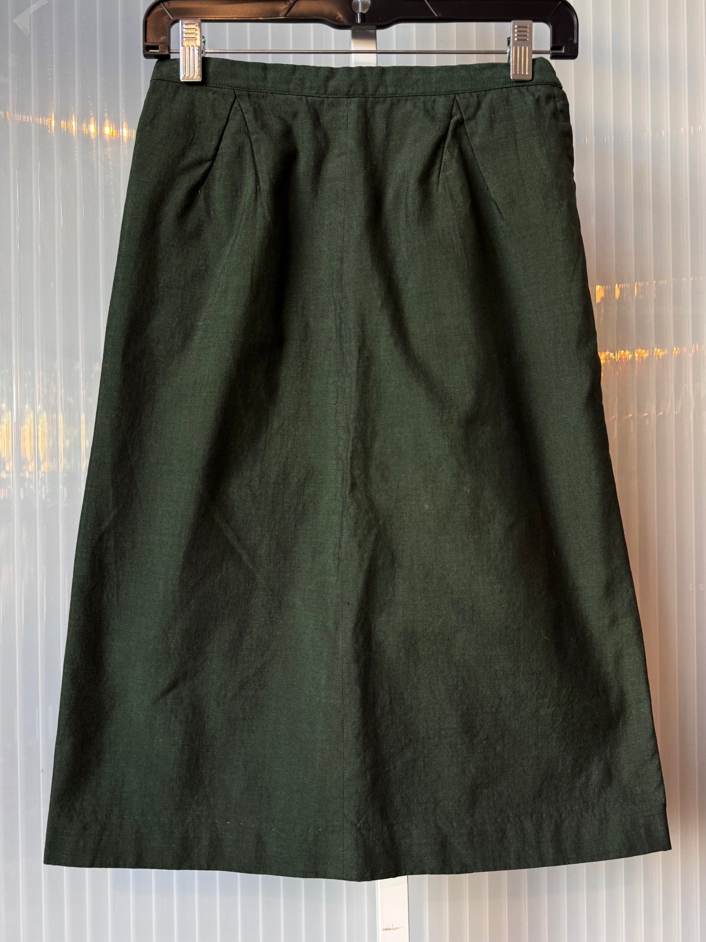 Pine Green Midi Skirt