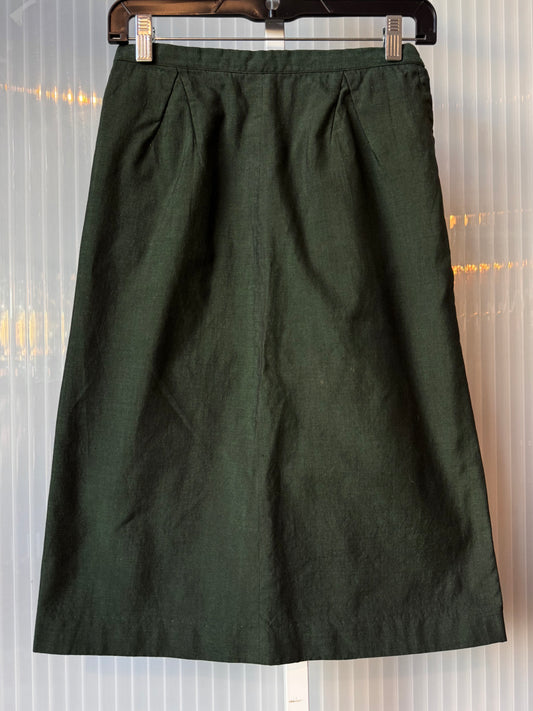 Pine Green Midi Skirt