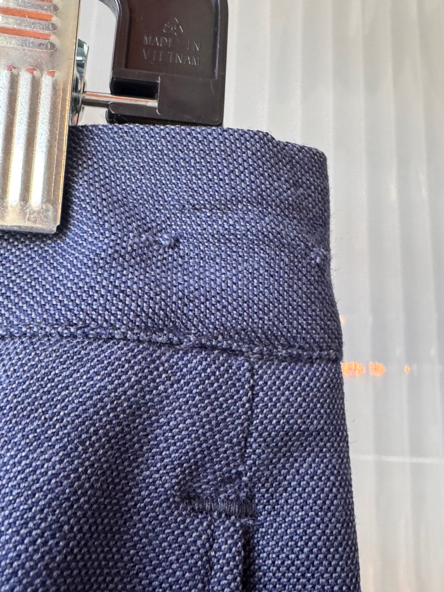 1950s Navy Blue Pleated Trousers