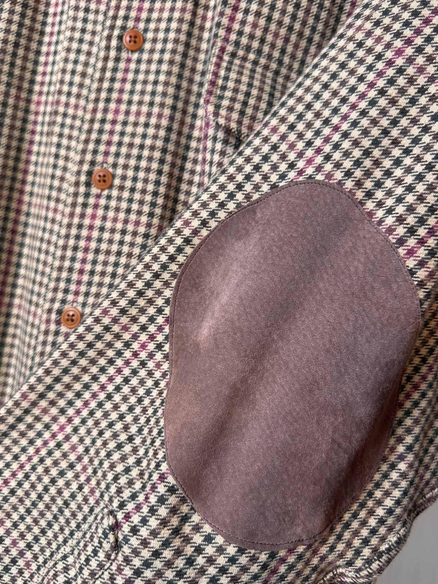 1990s Red & Green Checked Button-Up Shirt