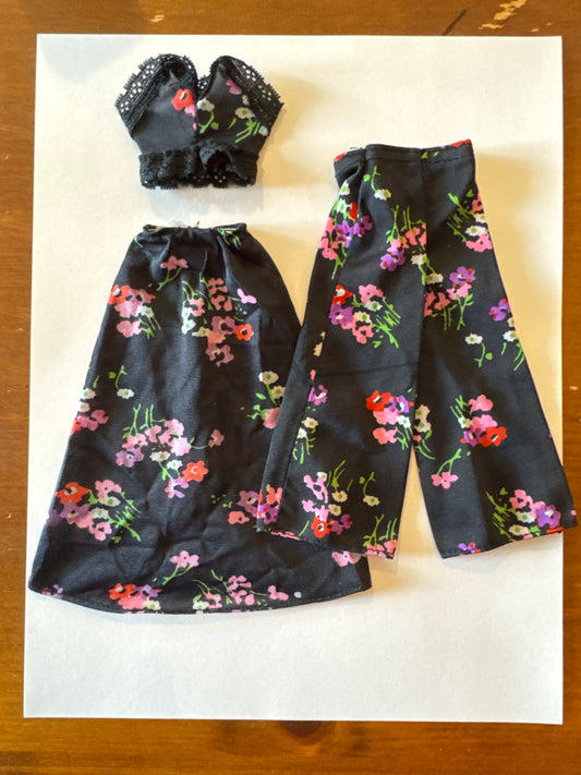 1975 Barbie Floral Bustier Set