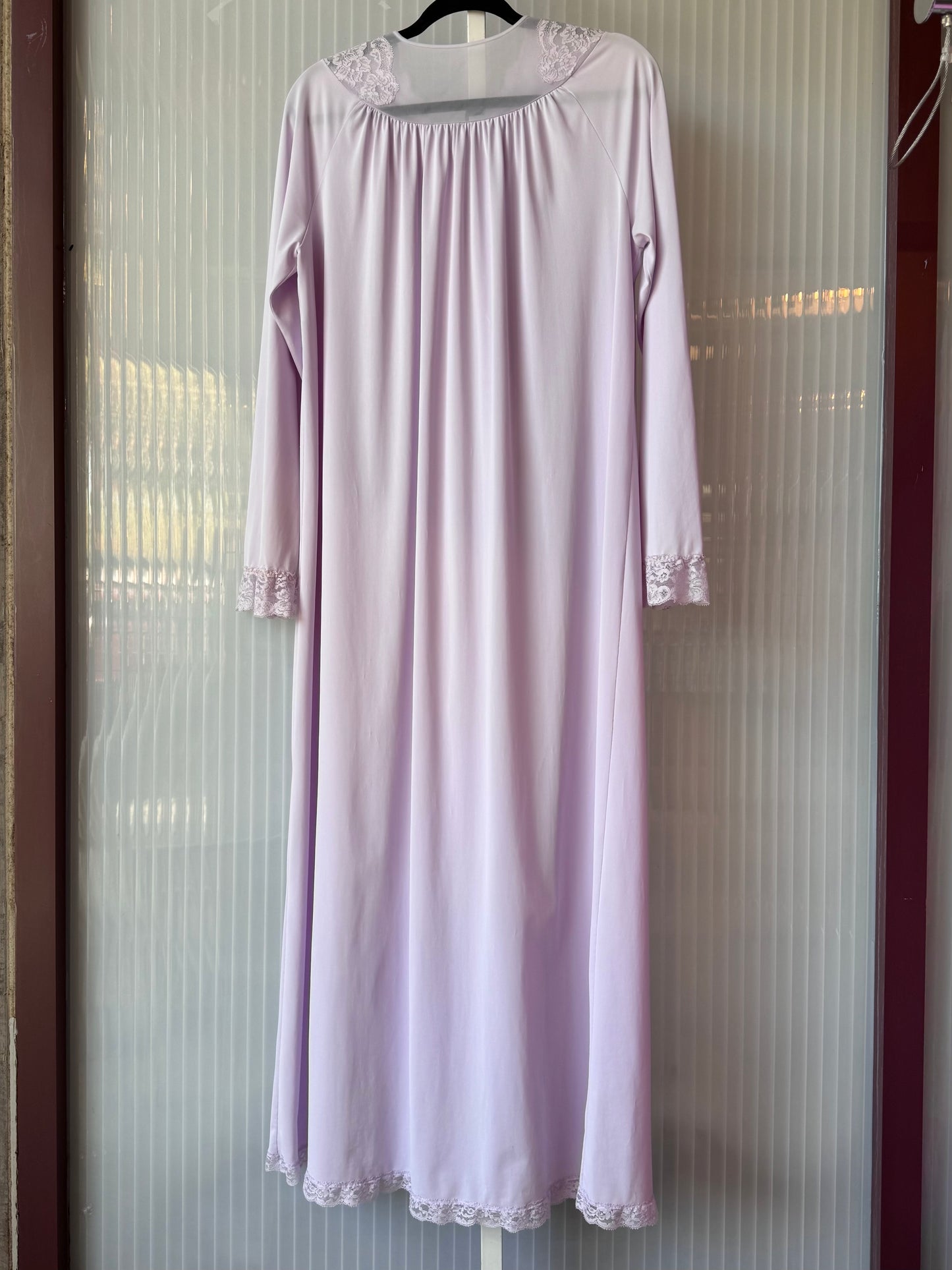 1980s Pastel Lilac Nightgown