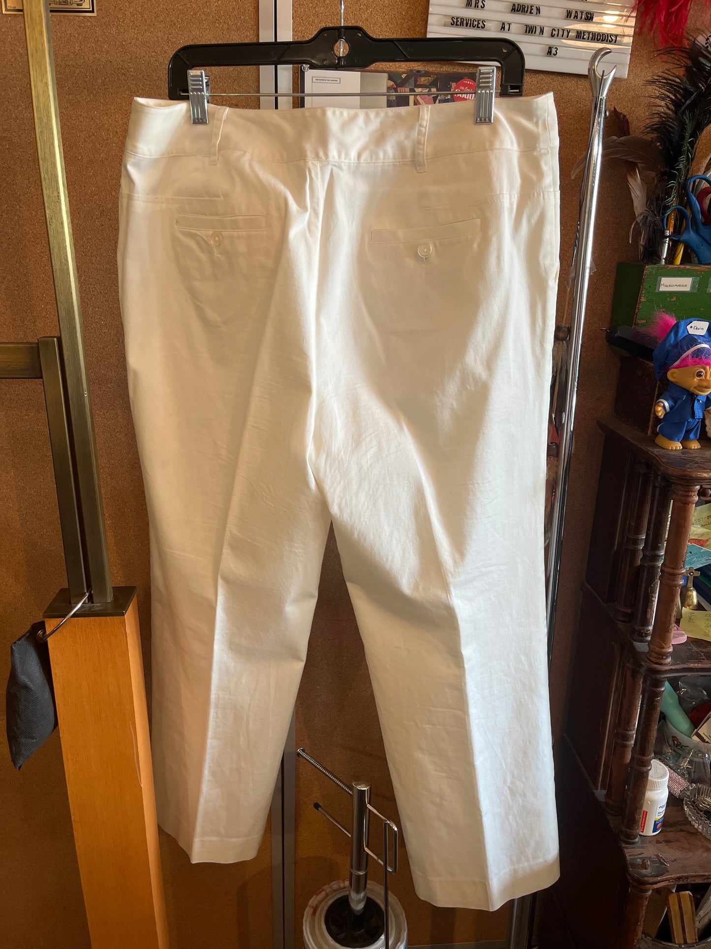 1990s Bob Mackie White Pants